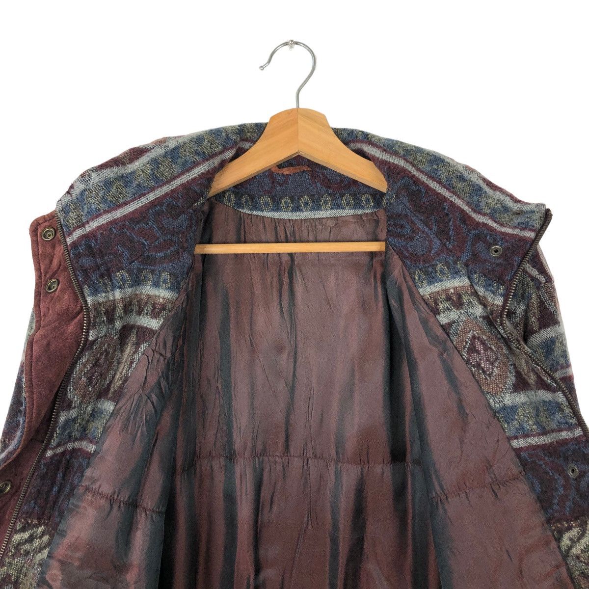 Japanese Brand 🔥ISSEY MIYAKE INSPIRE JACKET NAVAJO AZTEC DESIGN OVERPRINT Size US M / EU 48-50 / 2 - 10 Thumbnail
