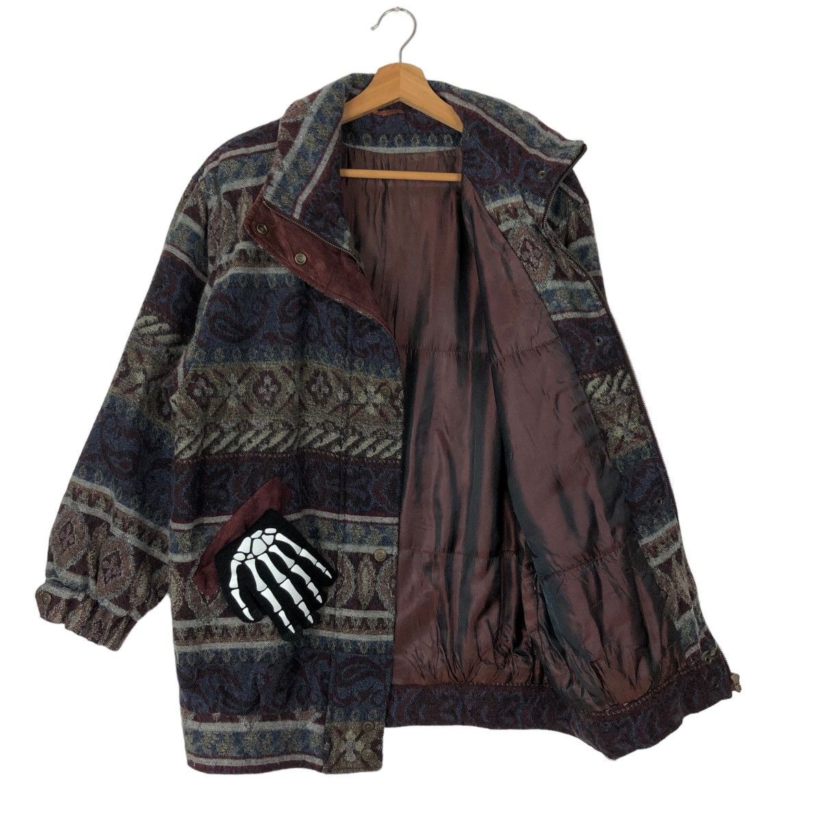 Japanese Brand 🔥ISSEY MIYAKE INSPIRE JACKET NAVAJO AZTEC DESIGN OVERPRINT Size US M / EU 48-50 / 2 - 8 Thumbnail