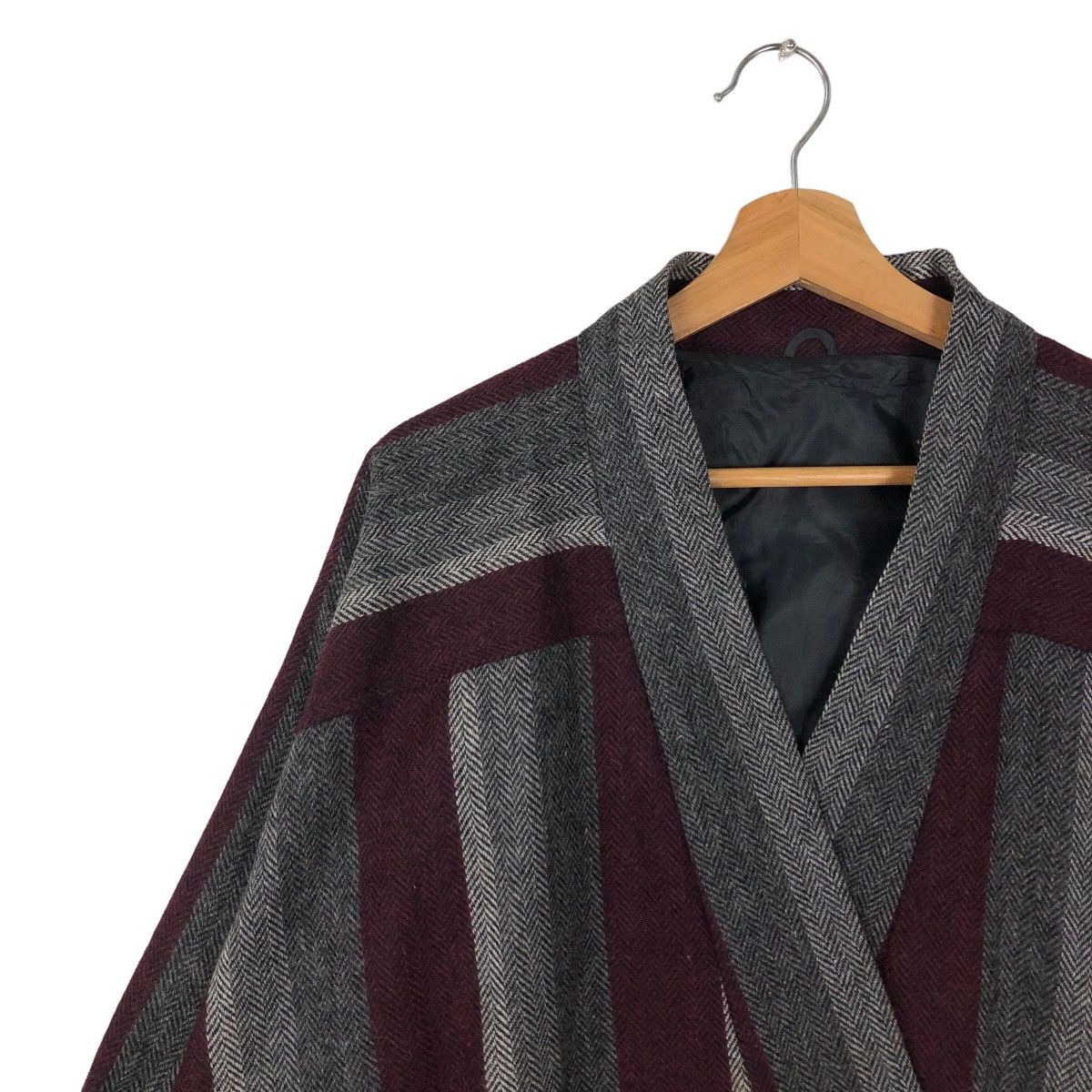 Japanese Brand VINTAGE BOMBER JACKET OVERSIZED DESIGN STRIPED ISSEY MIYAKE Size US M / EU 48-50 / 2 - 6 Thumbnail