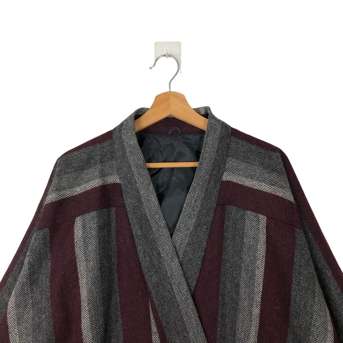 Japanese Brand VINTAGE BOMBER JACKET OVERSIZED DESIGN STRIPED ISSEY MIYAKE Size US M / EU 48-50 / 2 - 2 Thumbnail
