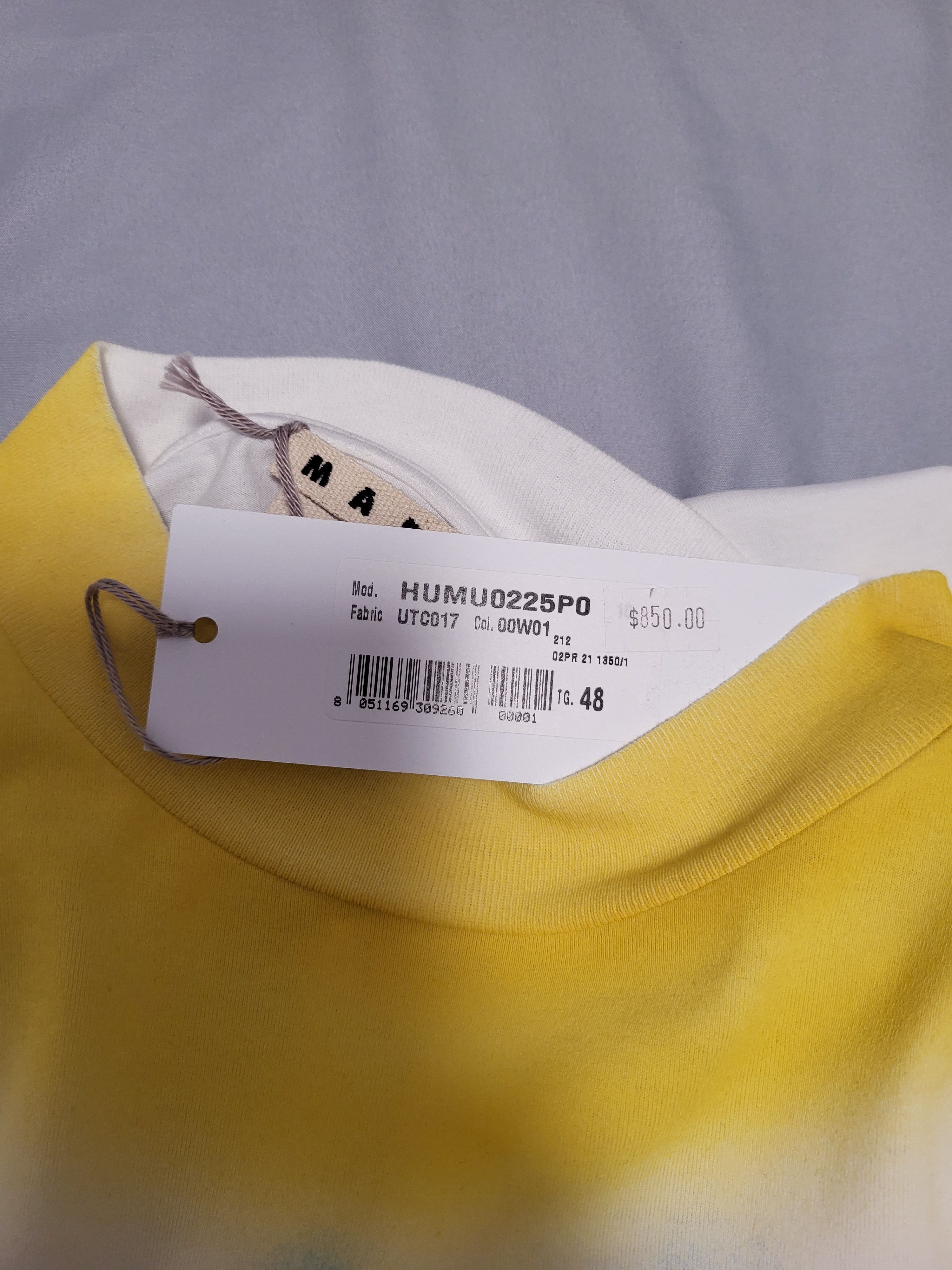 Marni Spray Logo Crewneck Long Sleeve Top Size US M / EU 48-50 / 2 - 9 Thumbnail