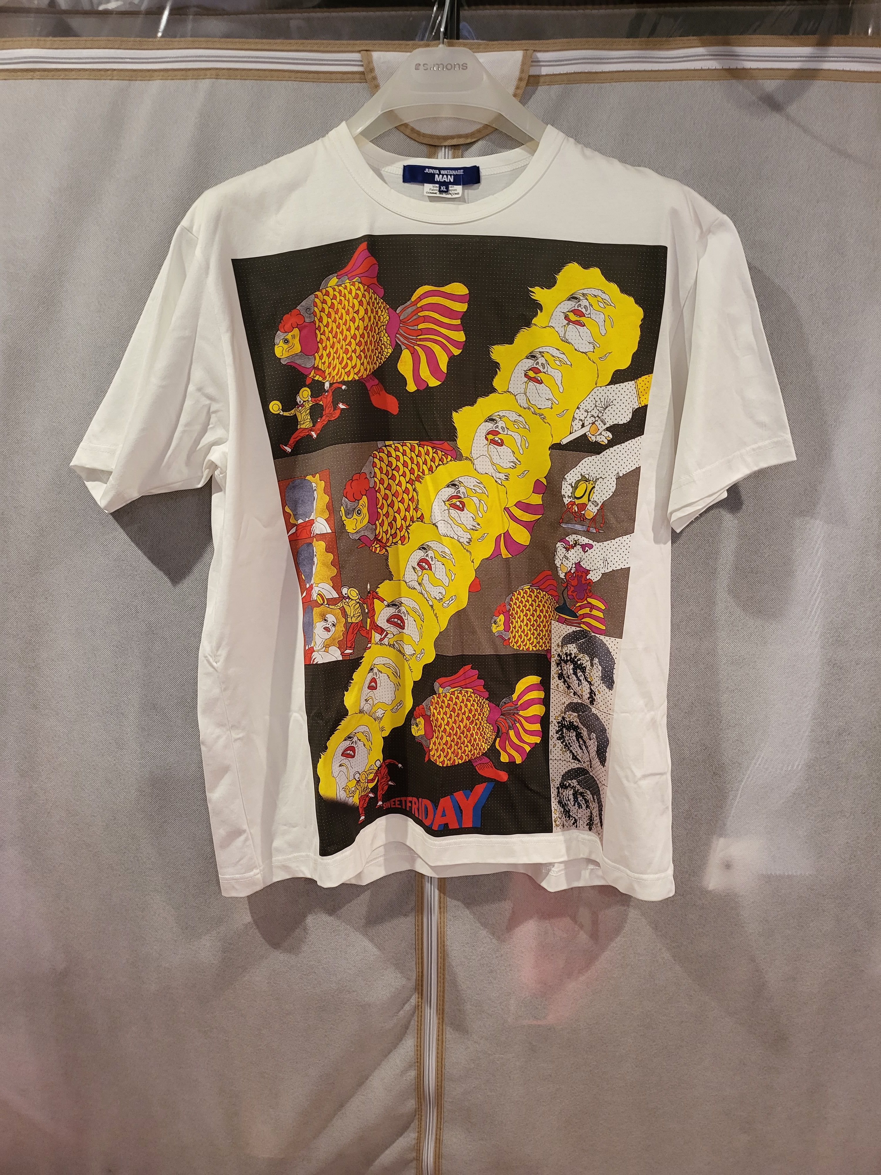 Junya Watanabe Cotton Graphic T-Shirt Size US XL / EU 56 / 4 - 4 Thumbnail