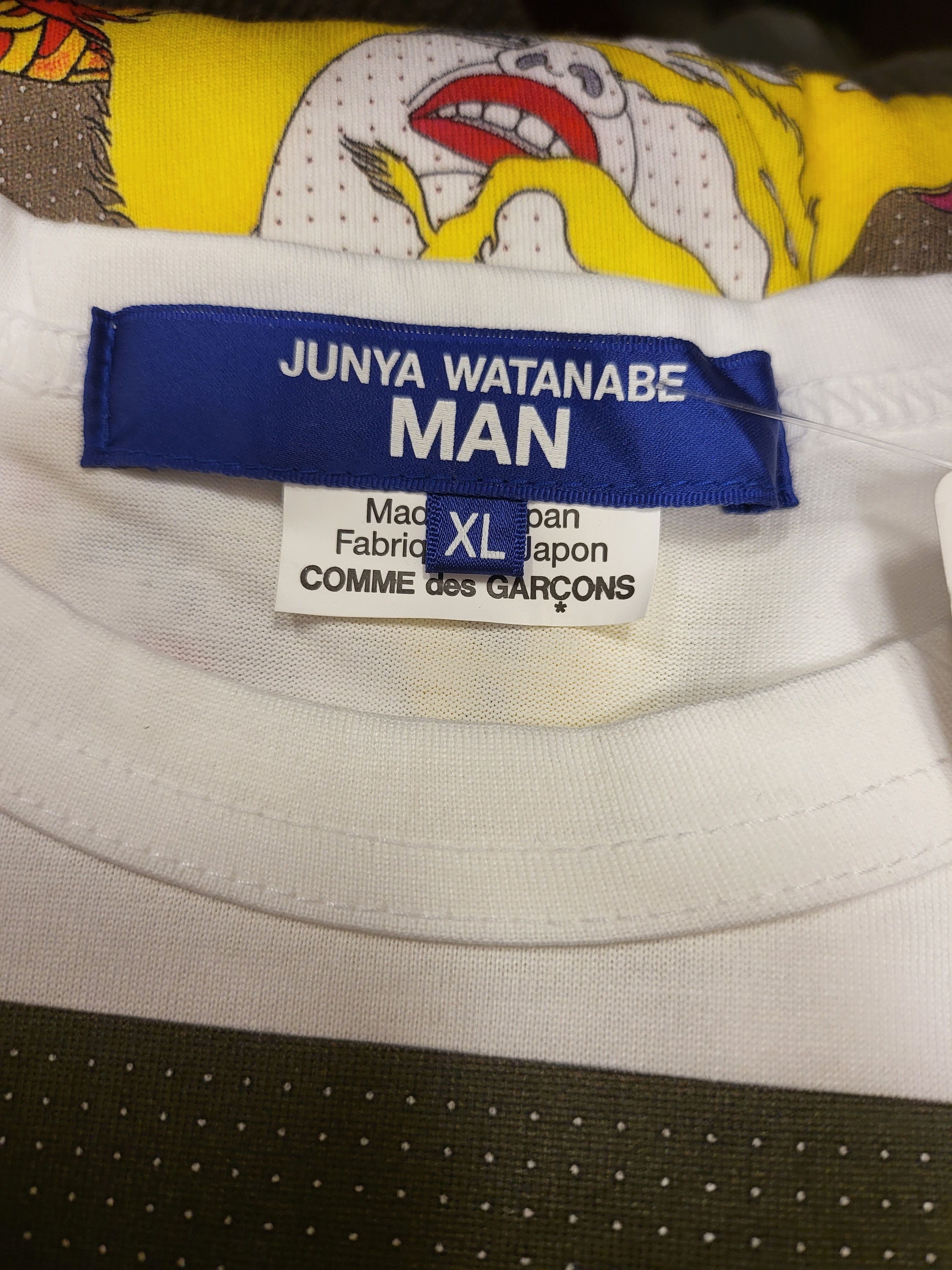Junya Watanabe Cotton Graphic T-Shirt Size US XL / EU 56 / 4 - 6 Thumbnail