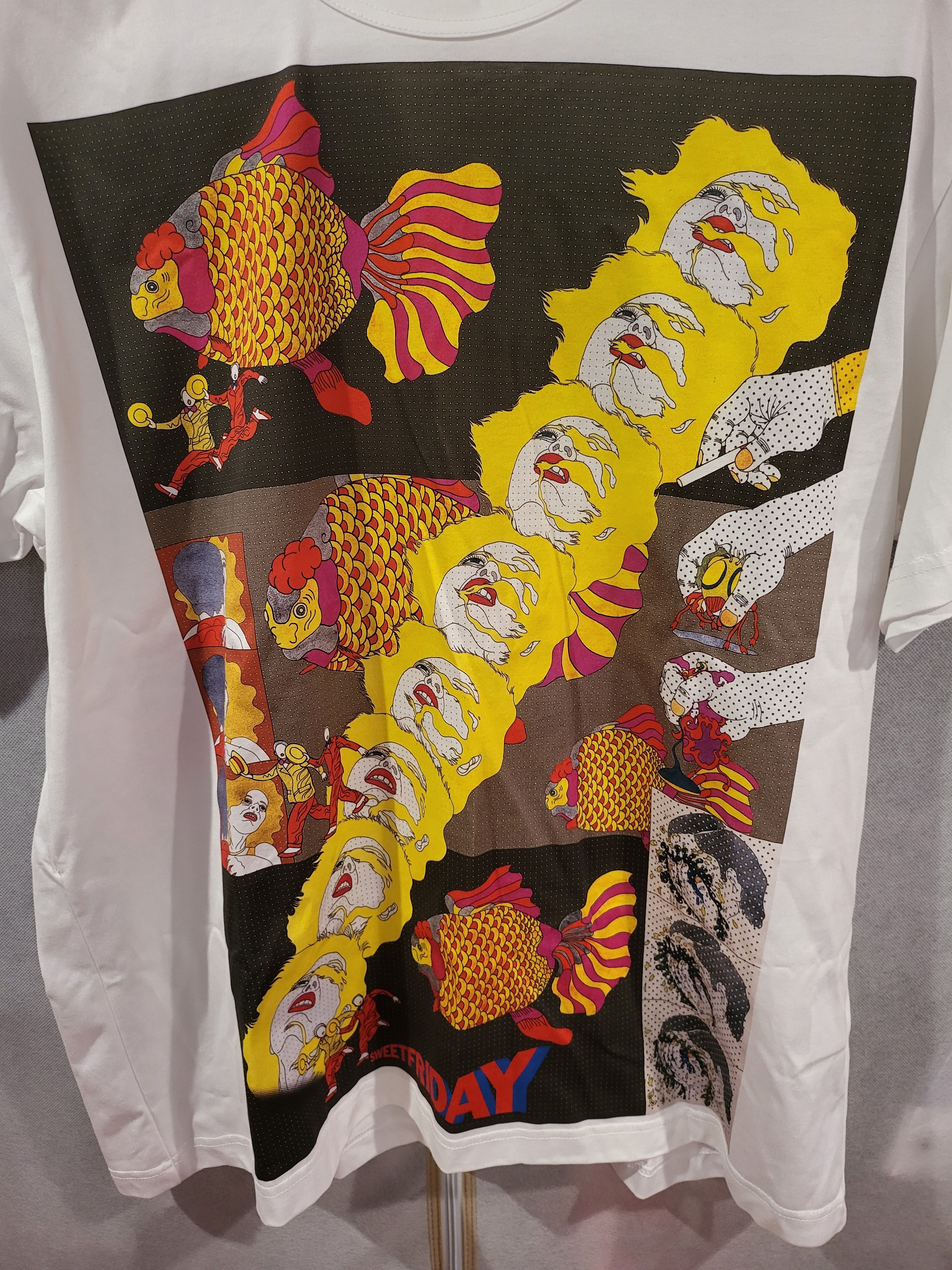 Junya Watanabe Cotton Graphic T-Shirt Size US XL / EU 56 / 4 - 5 Thumbnail