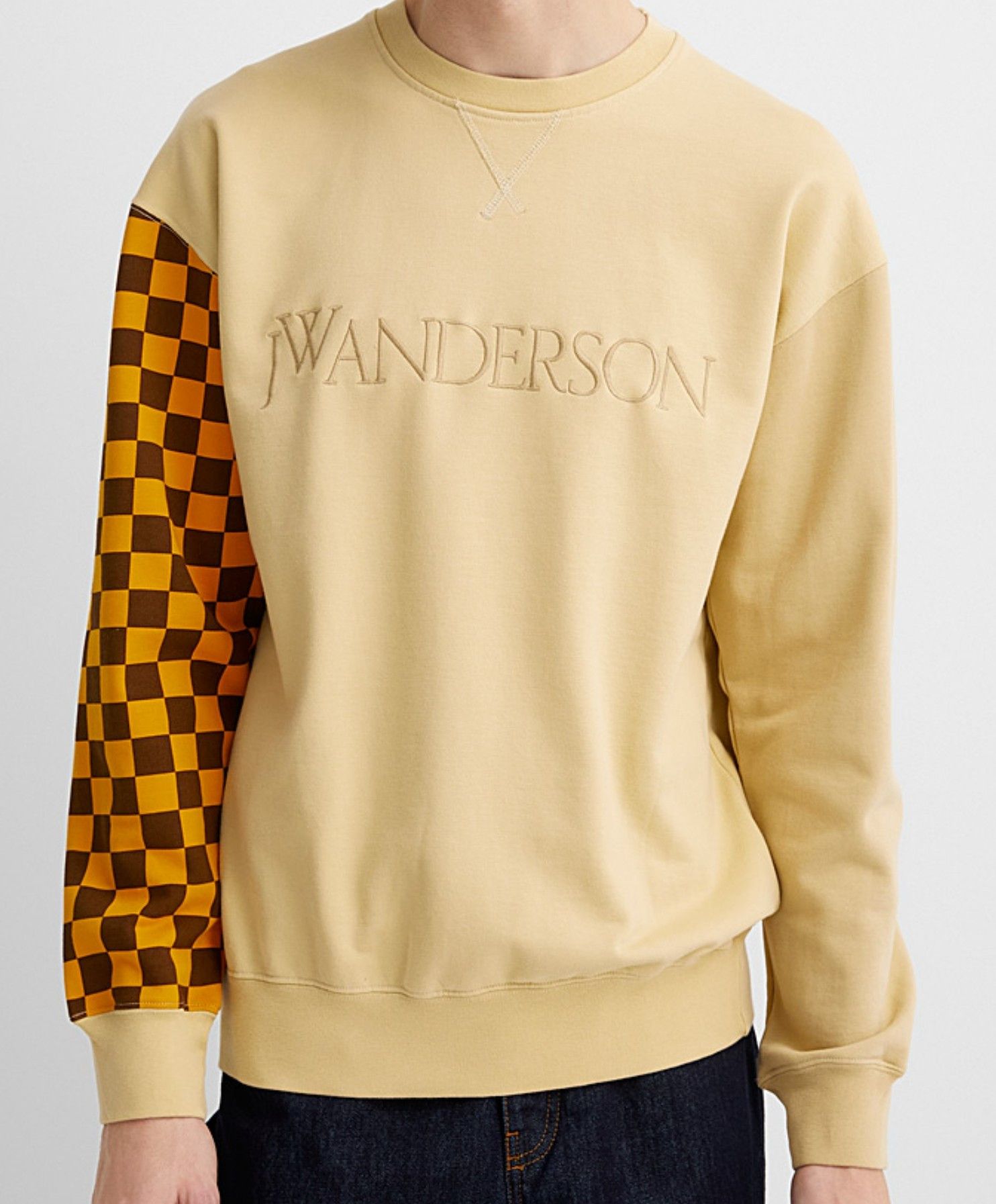 JW Anderson Colourful Checkered Sleeve Sweatshirt Size US S / EU 44-46 / 1 - 1 Thumbnail