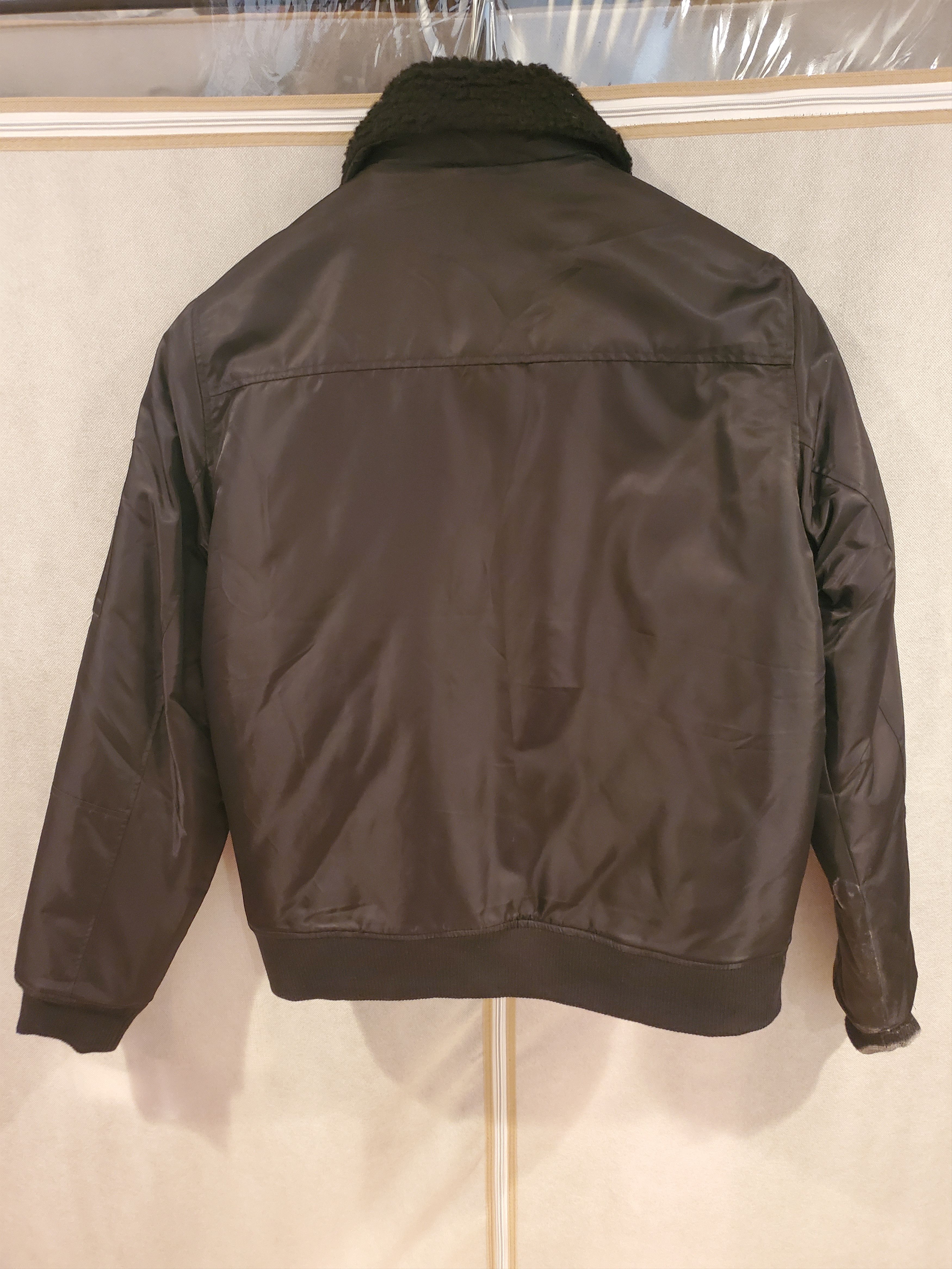 Black Kaviar Faux Fur Collar Bomber with Drawstring Size US S / EU 44-46 / 1 - 7 Thumbnail