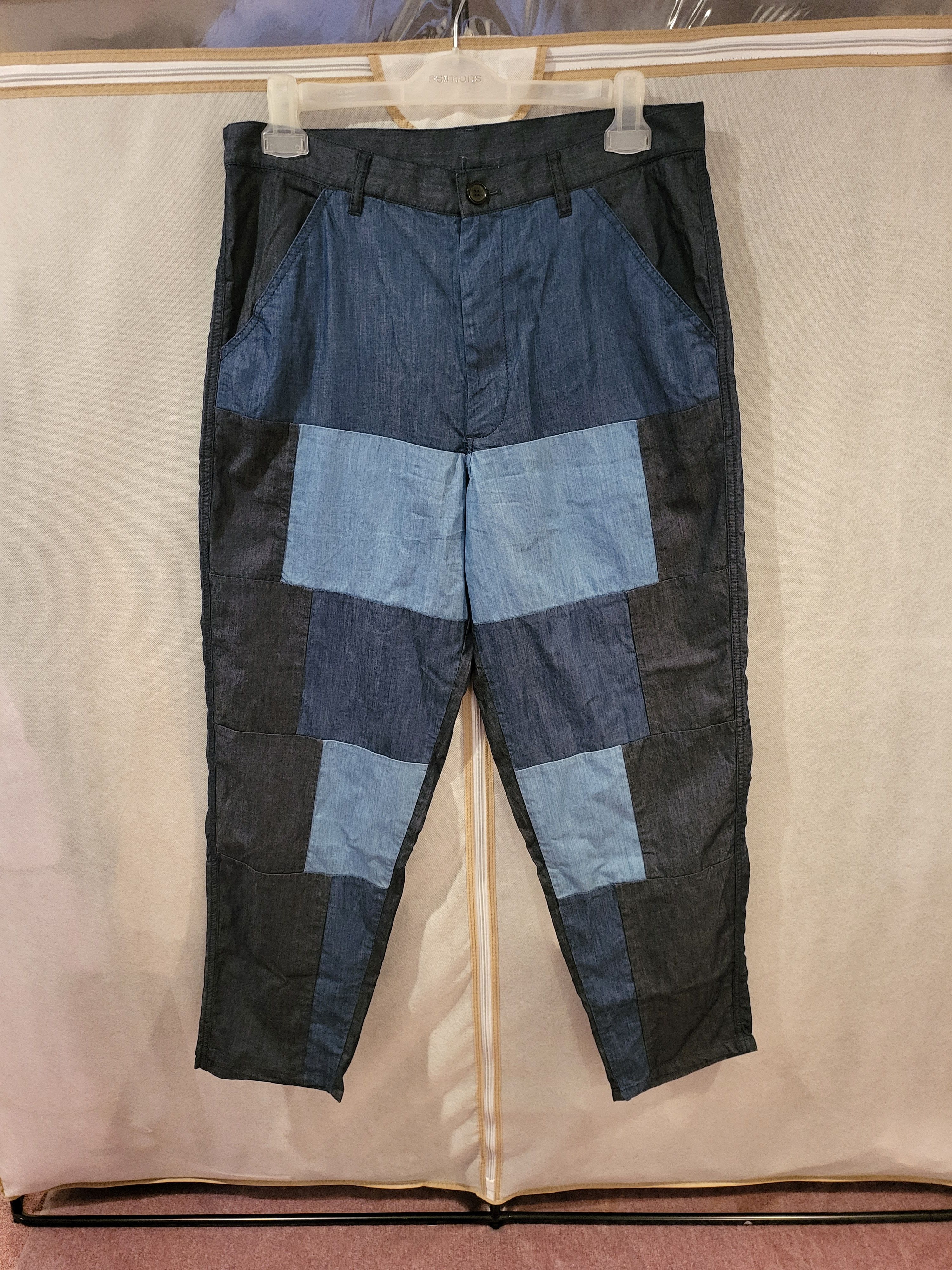 Comme des Garcons SHIRT Cotton Patchwork Pants Size US 34 / EU 50 - 4 Thumbnail