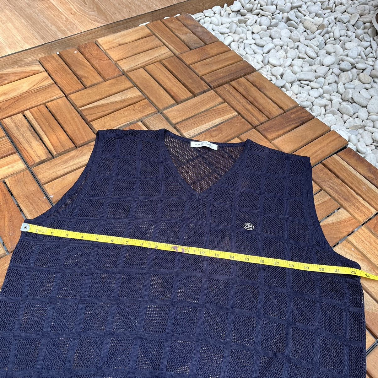 Balenciaga Authentics Vintage Vest Balenciaga Mesh Knitwear Big Logo Size US L / EU 52-54 / 3 - 7 Thumbnail