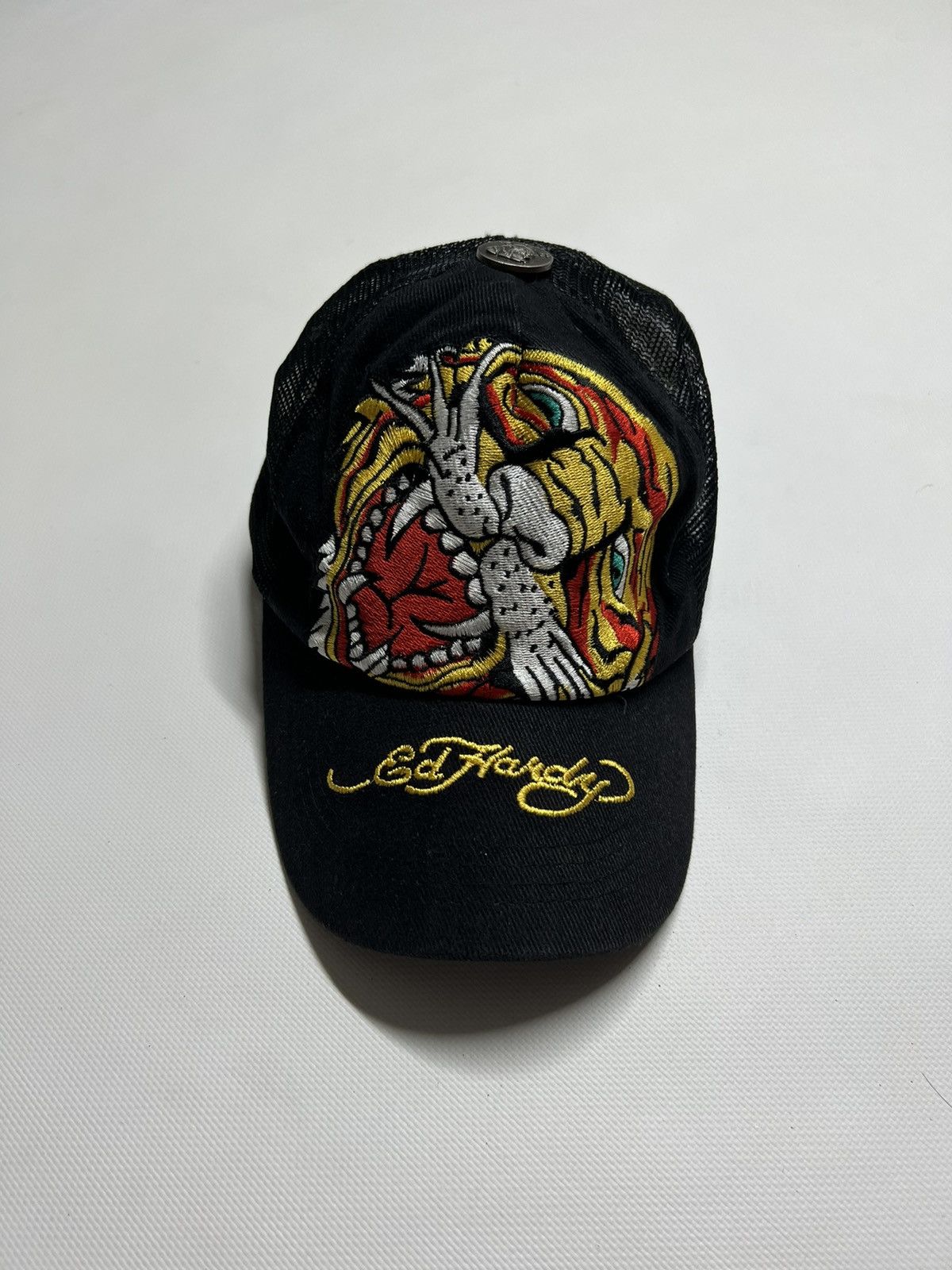 Ed Hardy Vintage Y2k Ed Hardy Rare Tiger 🐯 Big Logo Cap 00’s Size ONE SIZE - 1 Thumbnail