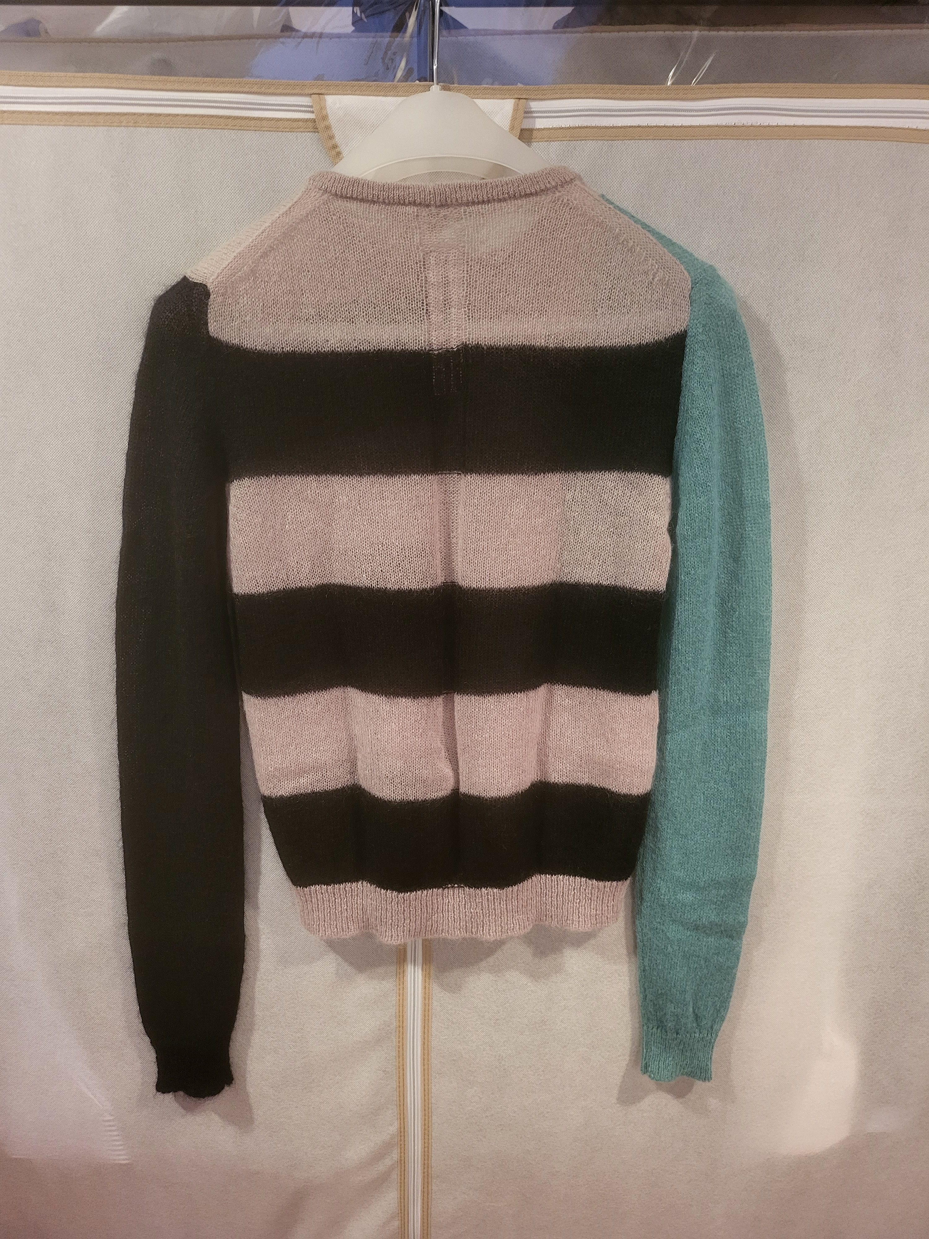 Rick Owens Strobe Biker Nylon And Mohair Wool Sweater Size US L / EU 52-54 / 3 - 7 Thumbnail