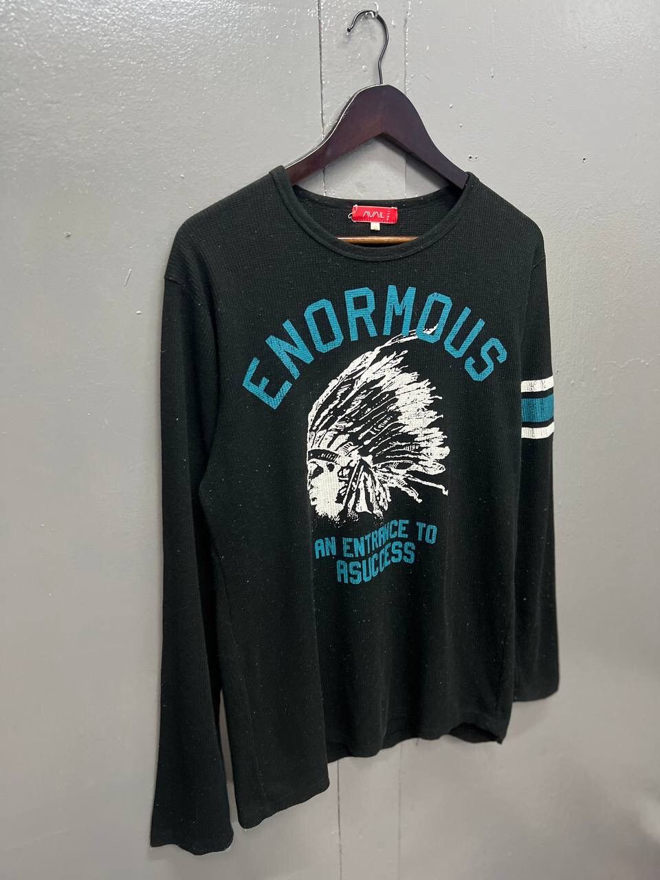 Vintage ENORMOUS RED INDIAN BIG LOGO TSHIRT Size US L / EU 52-54 / 3 - 2 Thumbnail