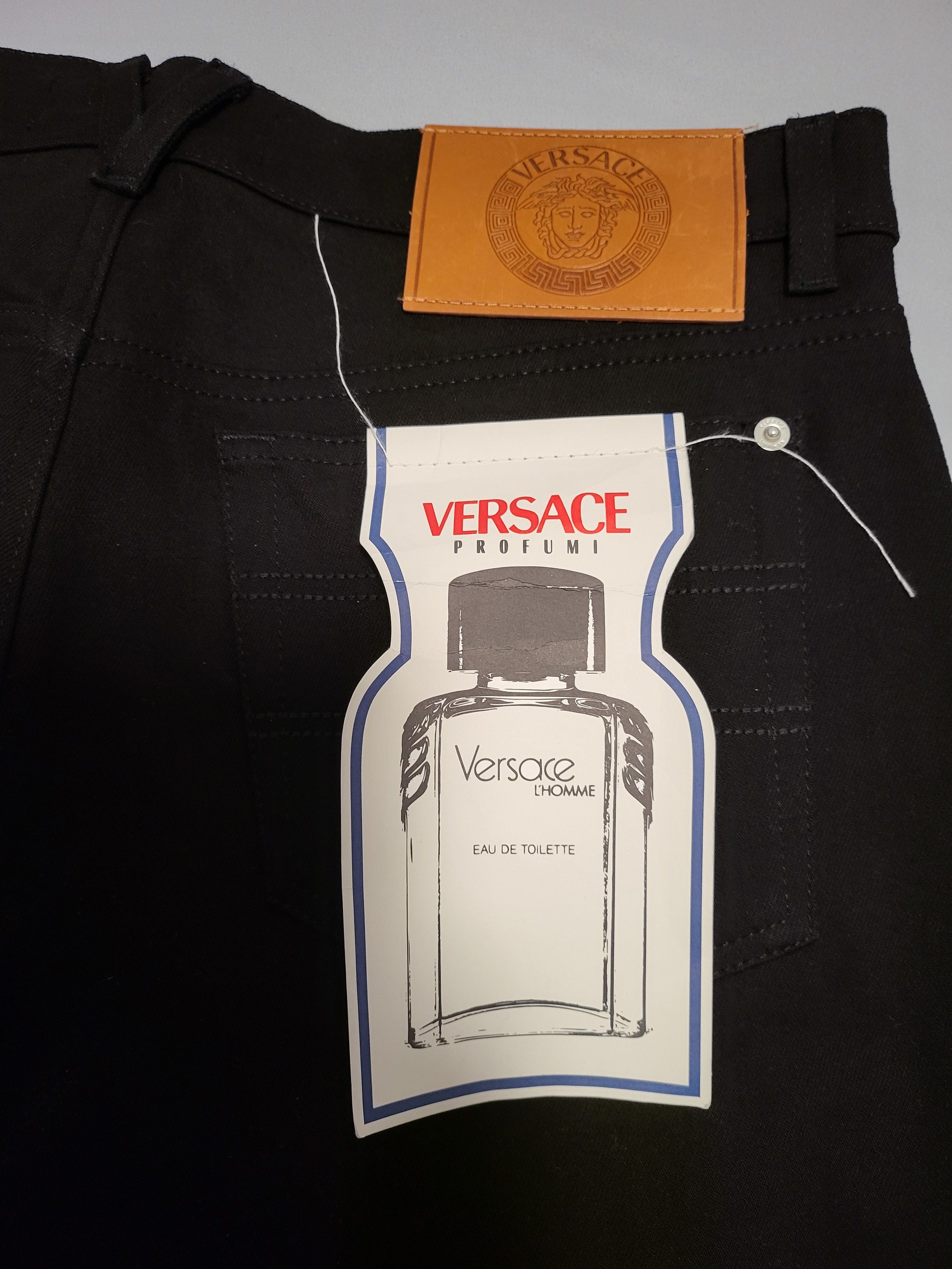 Versace Multiple Silver Tone Eyelets Jeans Size US 33 - 6 Thumbnail