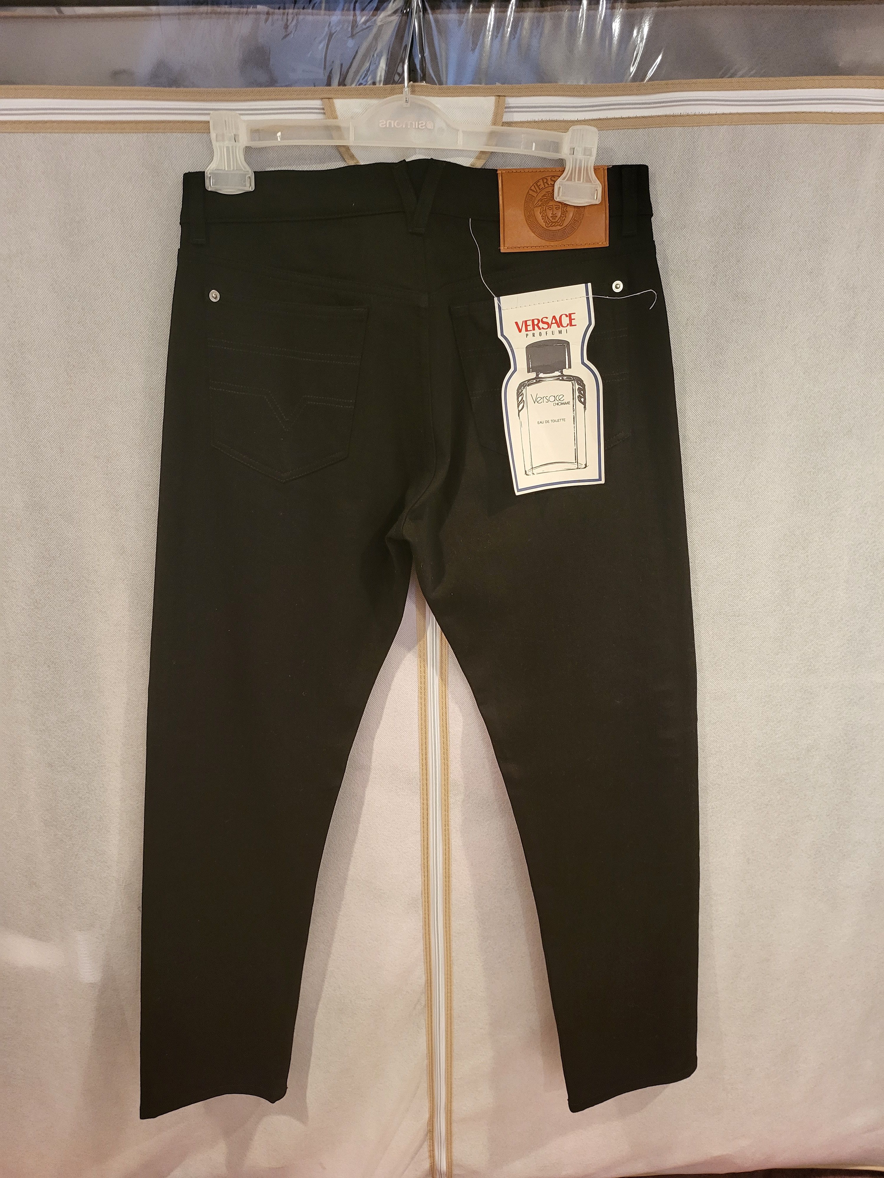 Versace Multiple Silver Tone Eyelets Jeans Size US 33 - 5 Thumbnail
