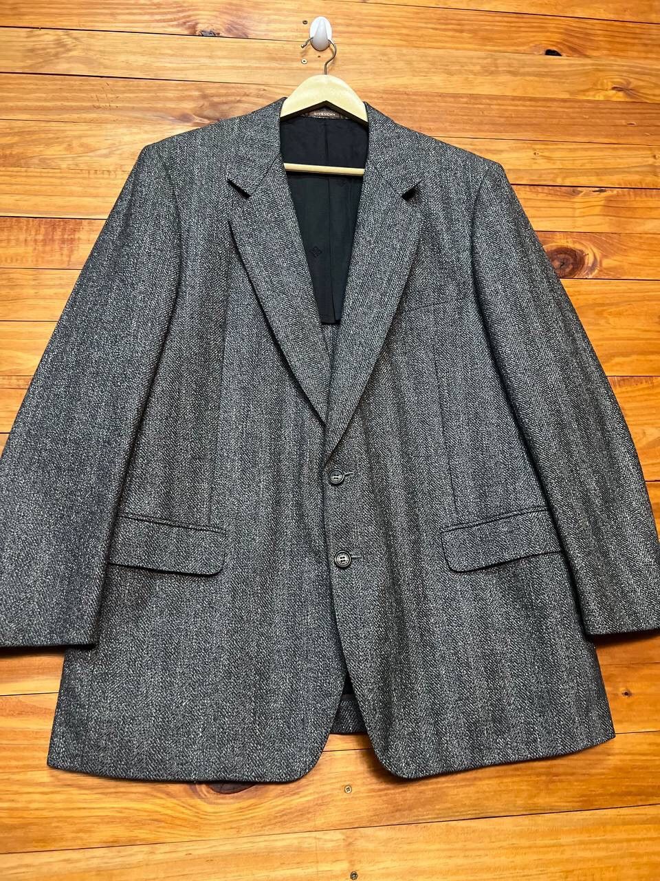 Givenchy GIVENCHY WOOL FISHBONE DESIGN BLAZERS Size 46R - 4 Thumbnail