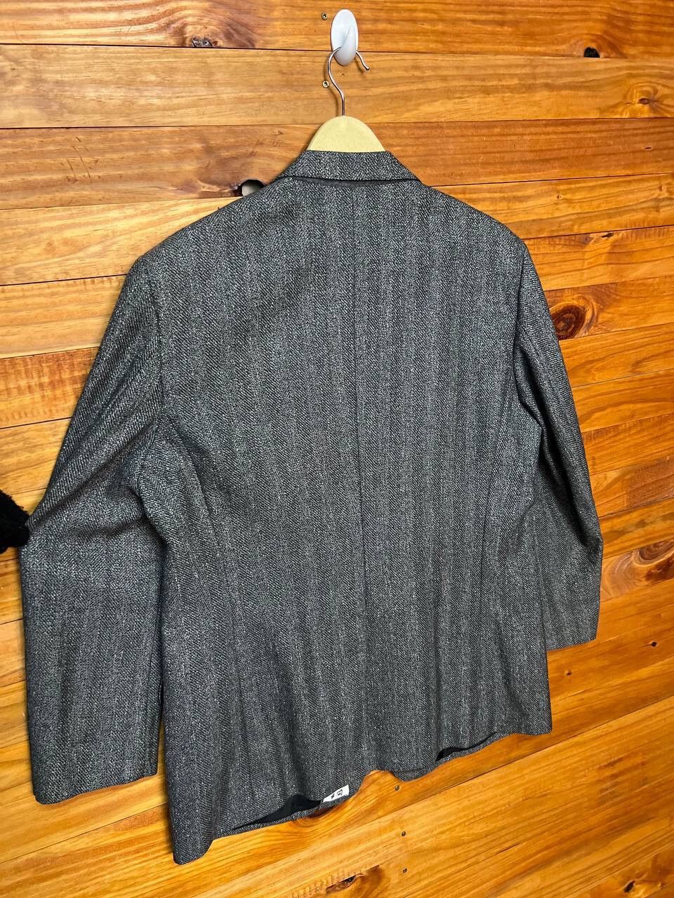 Givenchy GIVENCHY WOOL FISHBONE DESIGN BLAZERS Size 46R - 10 Thumbnail
