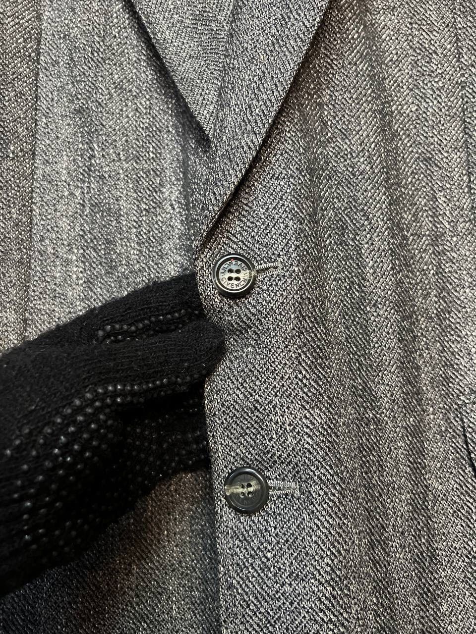 Givenchy GIVENCHY WOOL FISHBONE DESIGN BLAZERS Size 46R - 6 Thumbnail