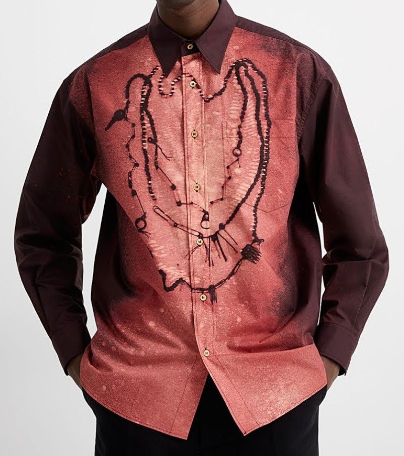 Marni Treasure Print Cotton Shirt Size US L / EU 52-54 / 3 - 1 Thumbnail