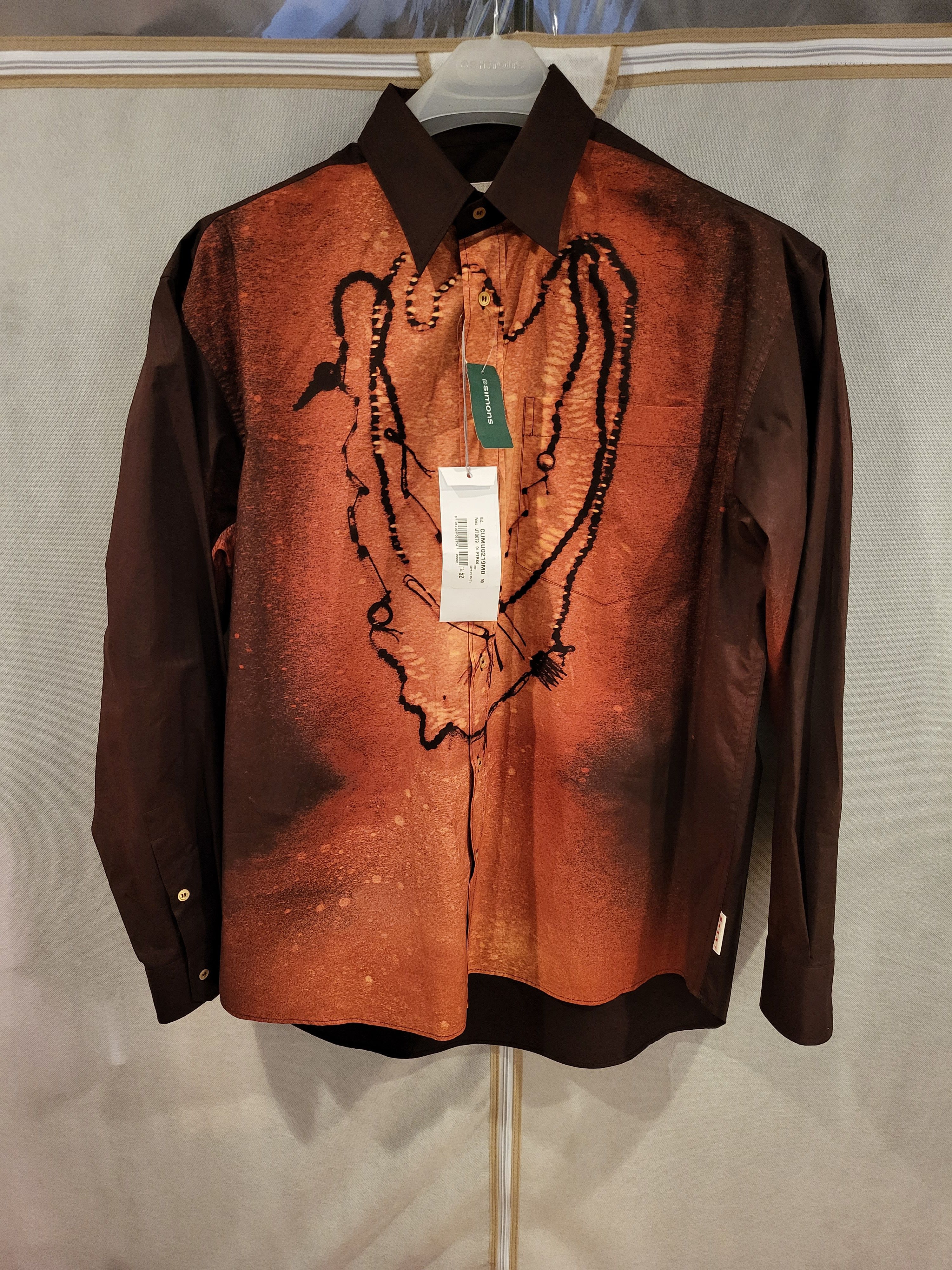 Marni Treasure Print Cotton Shirt Size US L / EU 52-54 / 3 - 4 Thumbnail