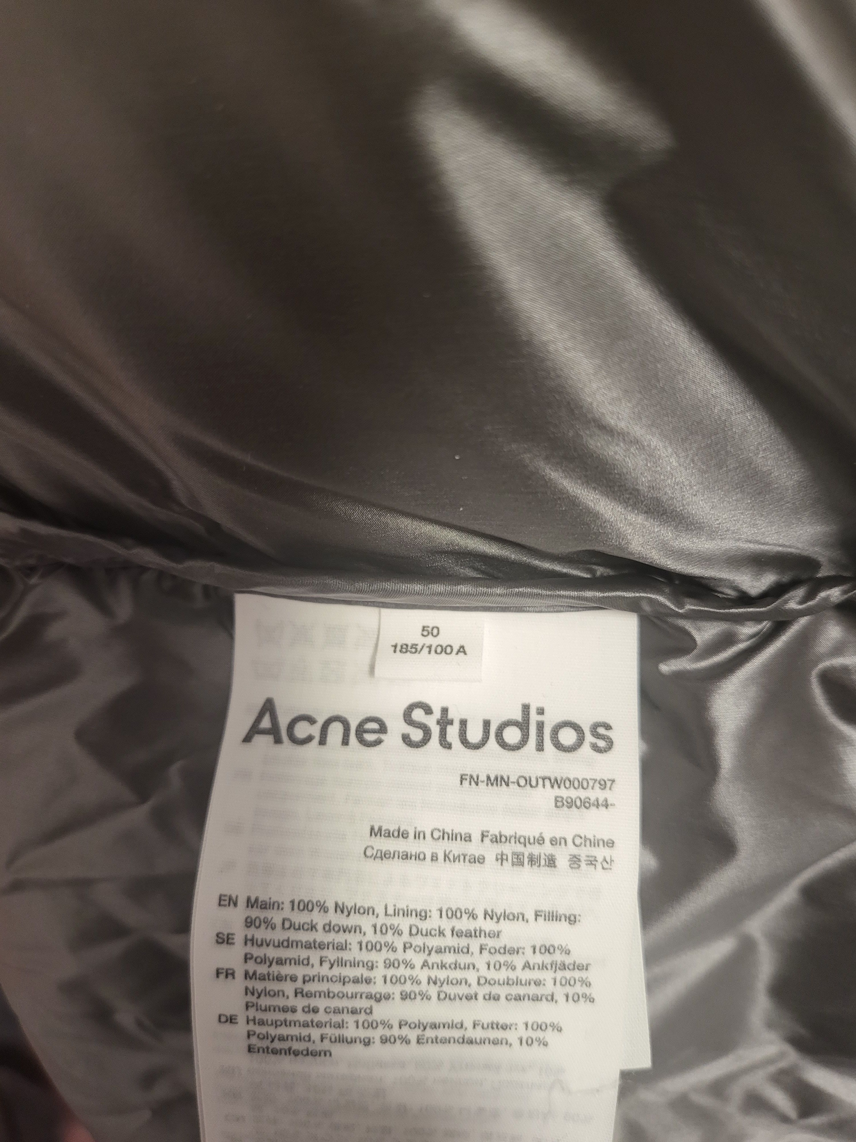 Acne Studios Nylon Down Puffer Jacket With Hood Size US M / EU 48-50 / 2 - 9 Thumbnail