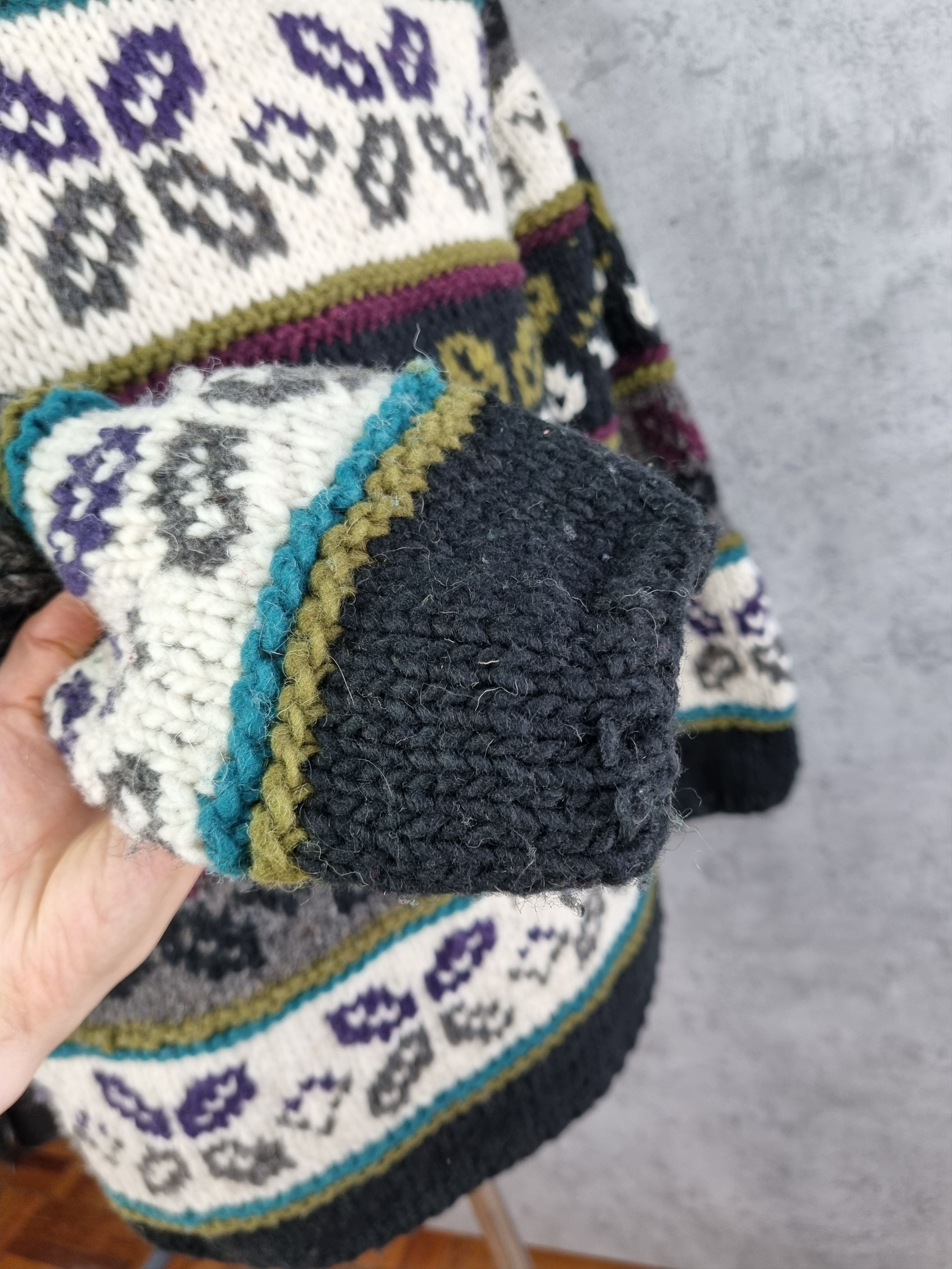 Vintage 90s Abstract Art Wool Knitted Sweater Stone Island Style Size US M / EU 48-50 / 2 - 12 Thumbnail
