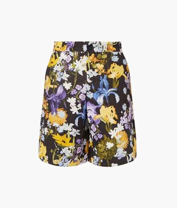 Erdem BNWT SS23 ERDEM MILES CEDRIC GARDEN FLORAL LINEN SHORTS 48 Size US 32 / EU 48 - 8 Thumbnail