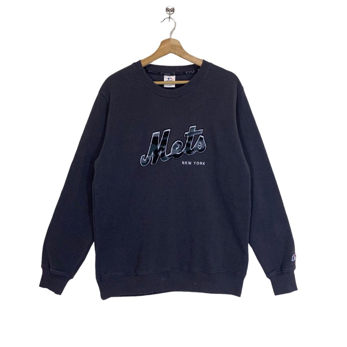 MLB × New York Yankees Vintage New York Mets Big Logo Crewneck Sweatshirt Size US M / EU 48-50 / 2 - 1 Thumbnail