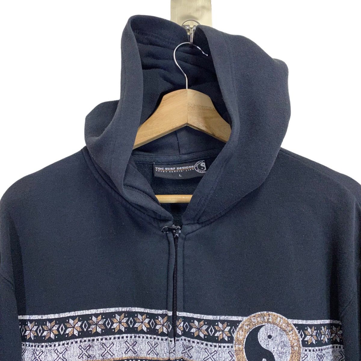 Japanese Brand × Quiksilver Vintage TnC Hawaii Surf Design Big Logo Zipper Hoodies Size US M / EU 48-50 / 2 - 5 Thumbnail