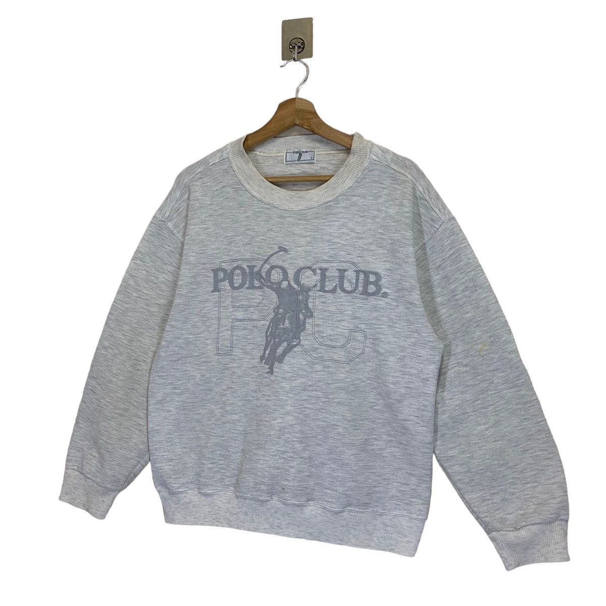 Beverly Hills Polo Club × Polo Ralph Lauren × Vintage 90s Polo Club Big Logo Crewneck Sweasthirt Size S Size US S / EU 44-46 / 1 - 3 Thumbnail