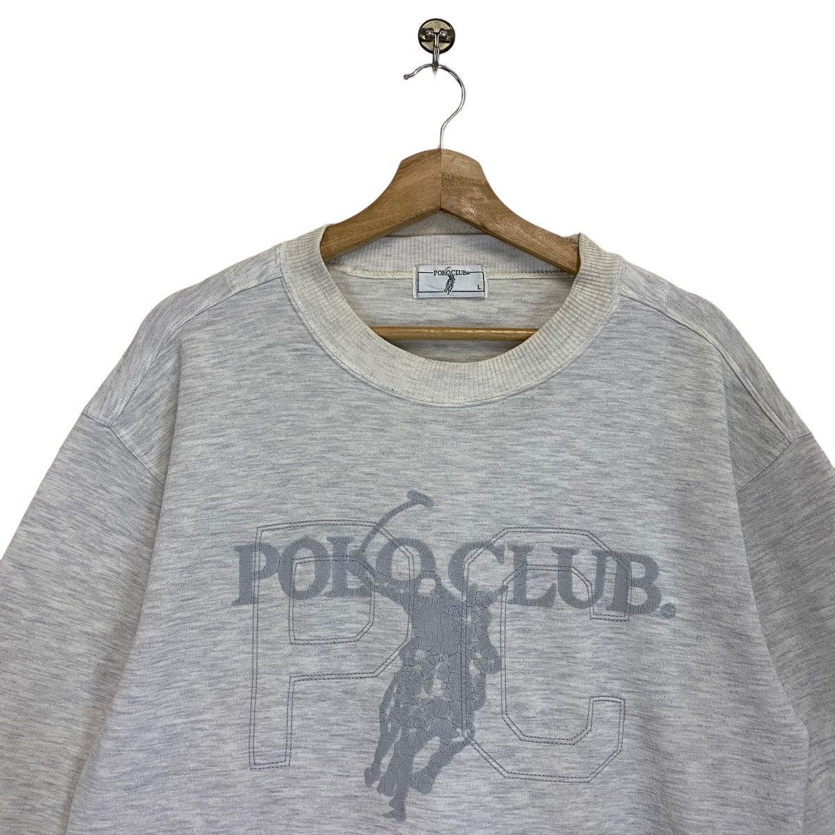 Beverly Hills Polo Club × Polo Ralph Lauren × Vintage 90s Polo Club Big Logo Crewneck Sweasthirt Size S Size US S / EU 44-46 / 1 - 4 Thumbnail