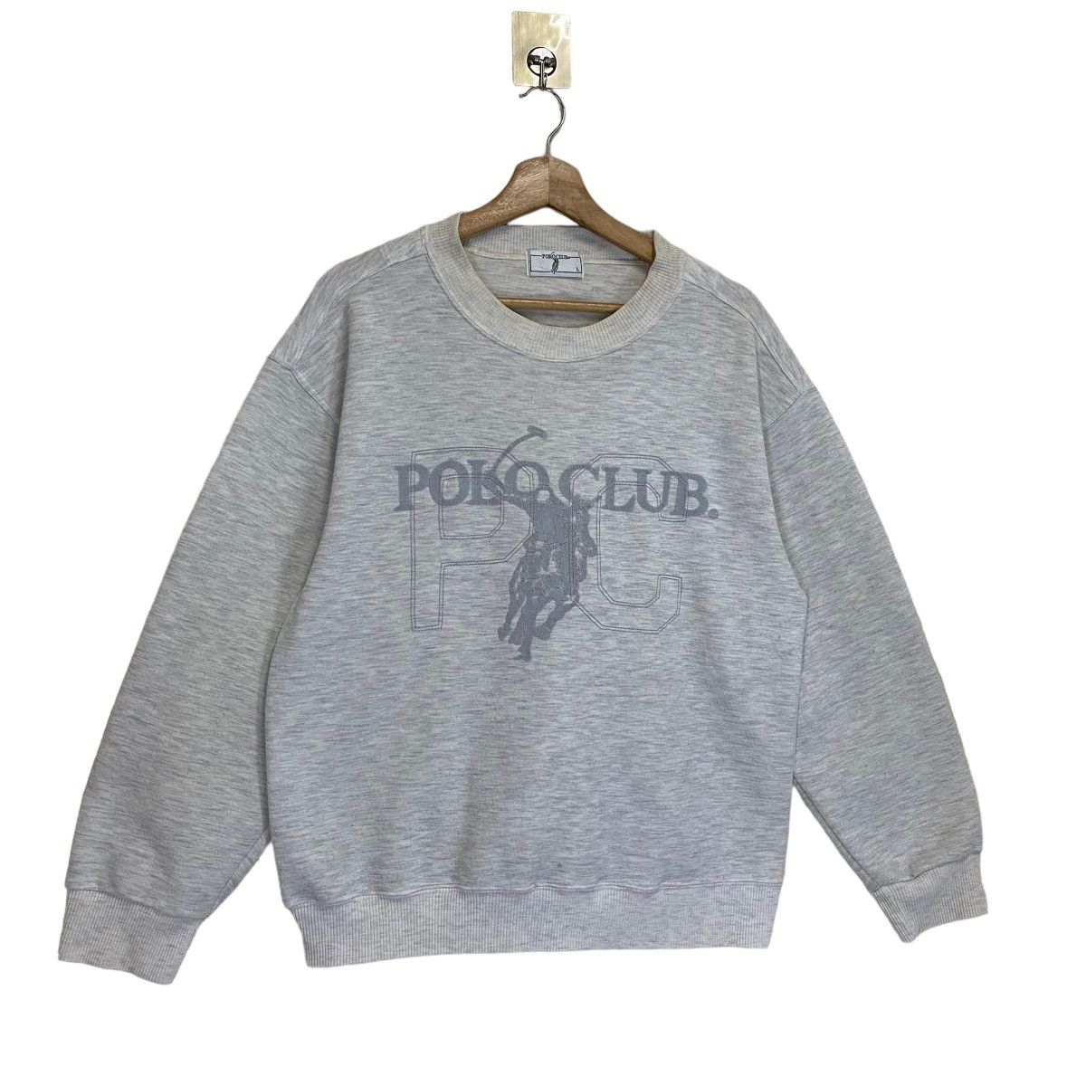 Beverly Hills Polo Club × Polo Ralph Lauren × Vintage 90s Polo Club Big Logo Crewneck Sweasthirt Size S Size US S / EU 44-46 / 1 - 2 Thumbnail