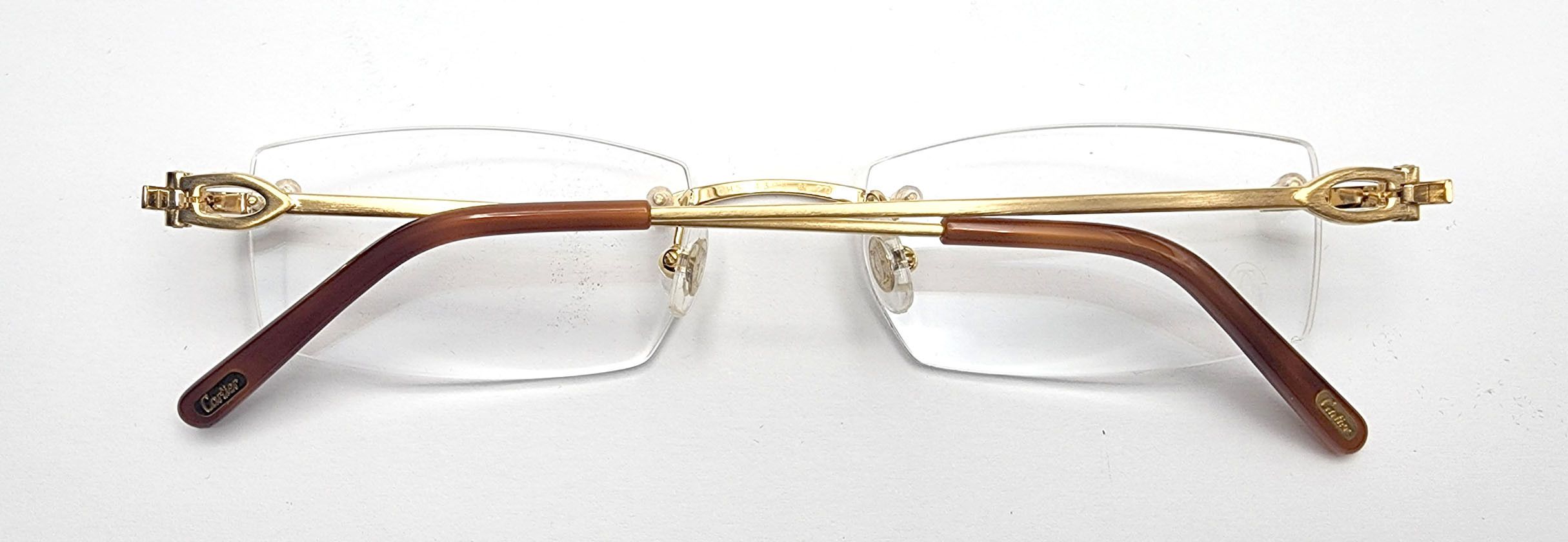 NEW! Authentic Cartier Bolon Gold Glasses