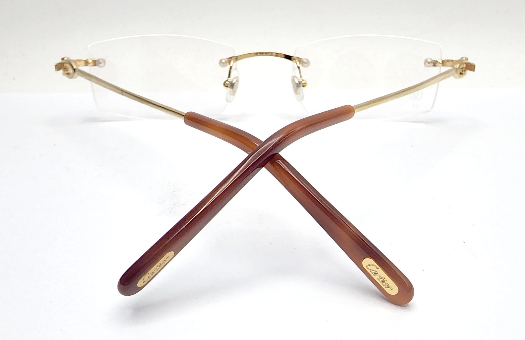 NEW! Authentic Cartier Bolon Gold Glasses