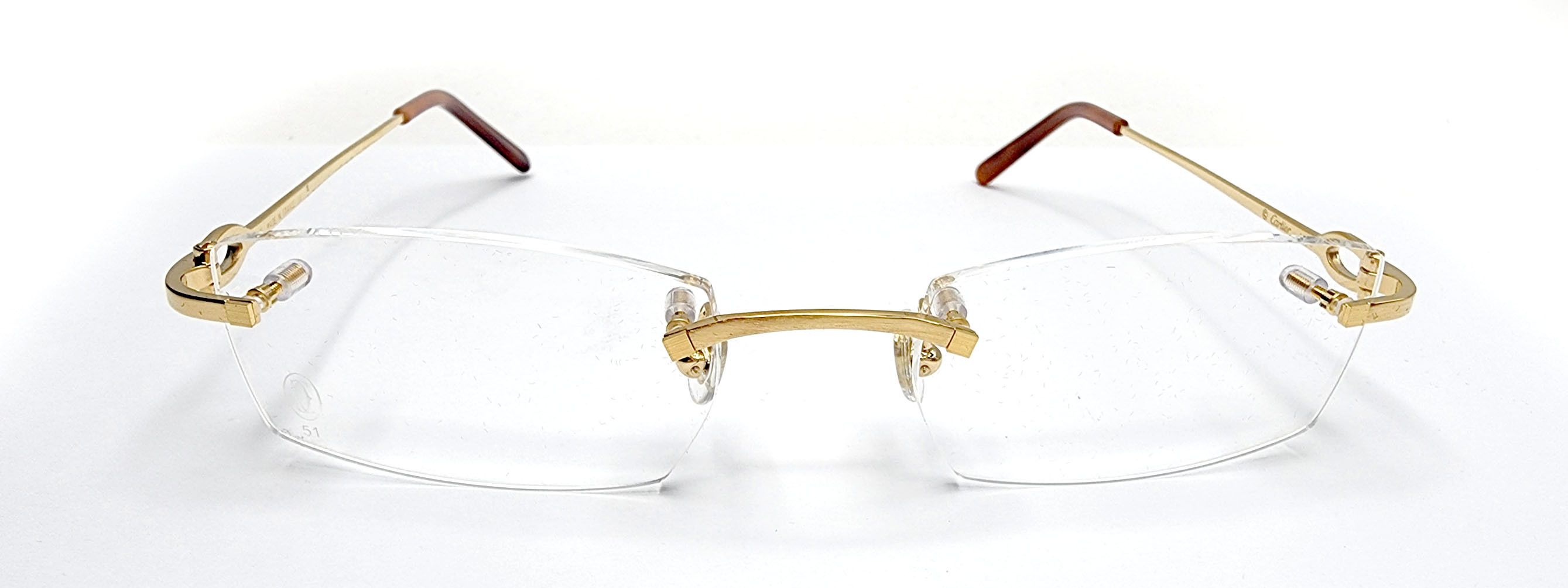 NEW! Authentic Cartier Bolon Gold Glasses