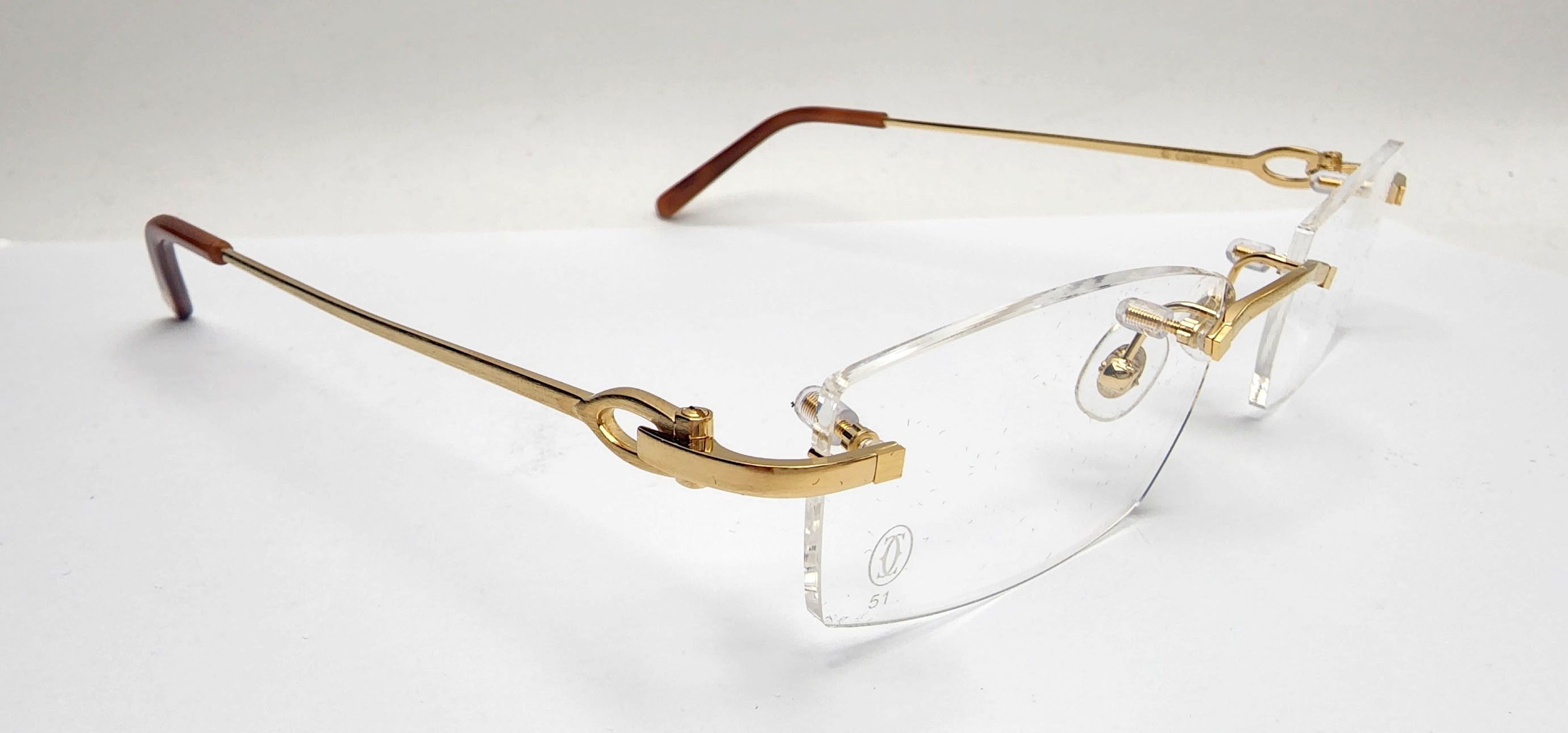 NEW! Authentic Cartier Bolon Gold Glasses