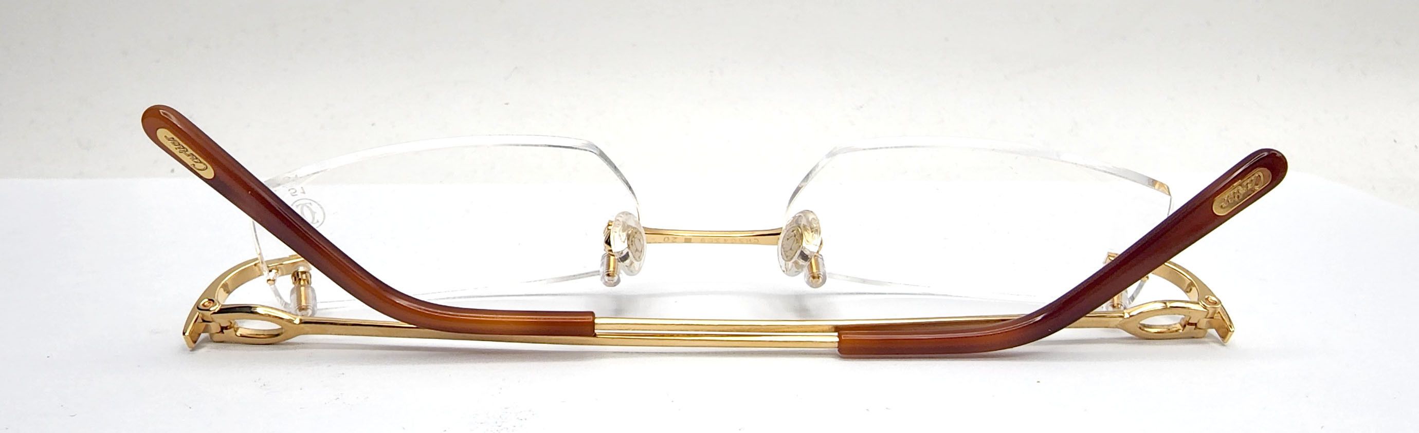 NEW! Authentic Cartier Bolon Gold Glasses
