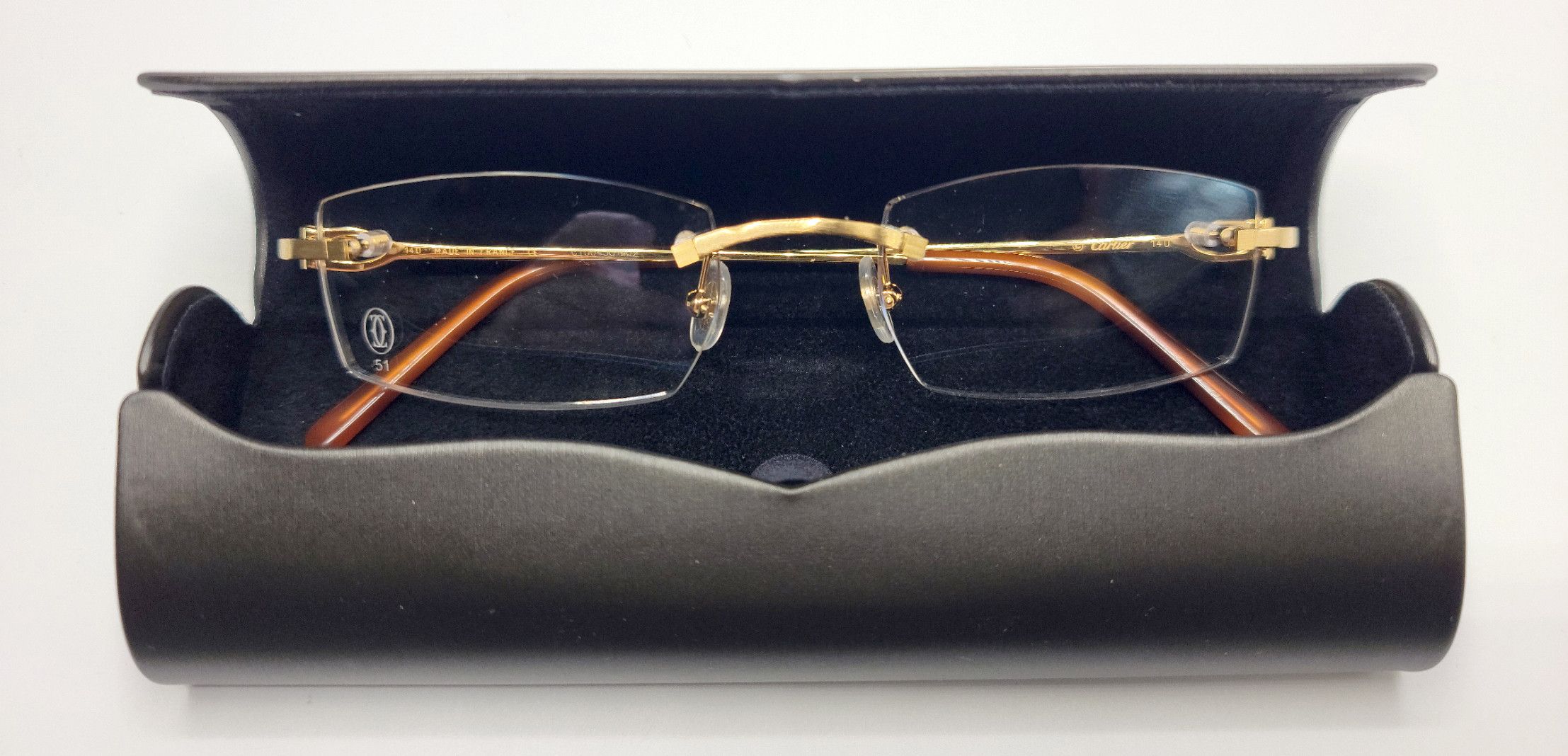 NEW! Authentic Cartier Bolon Gold Glasses