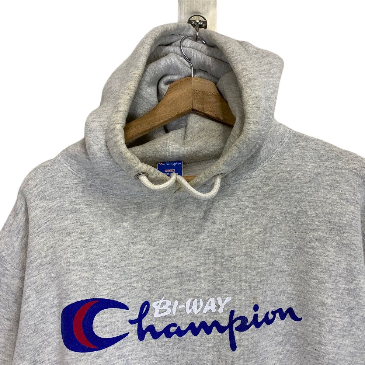 Champion × Vintage Champion Bi Way Big Logo Crewneck Hoodie Size S Size US S / EU 44-46 / 1 - 4 Thumbnail