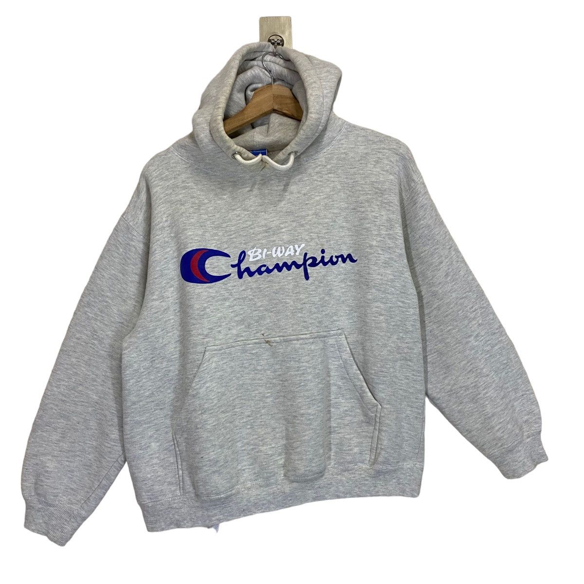 Champion × Vintage Champion Bi Way Big Logo Crewneck Hoodie Size S Size US S / EU 44-46 / 1 - 1 Thumbnail