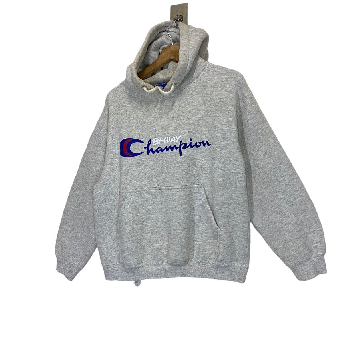 Champion × Vintage Champion Bi Way Big Logo Crewneck Hoodie Size S Size US S / EU 44-46 / 1 - 3 Thumbnail