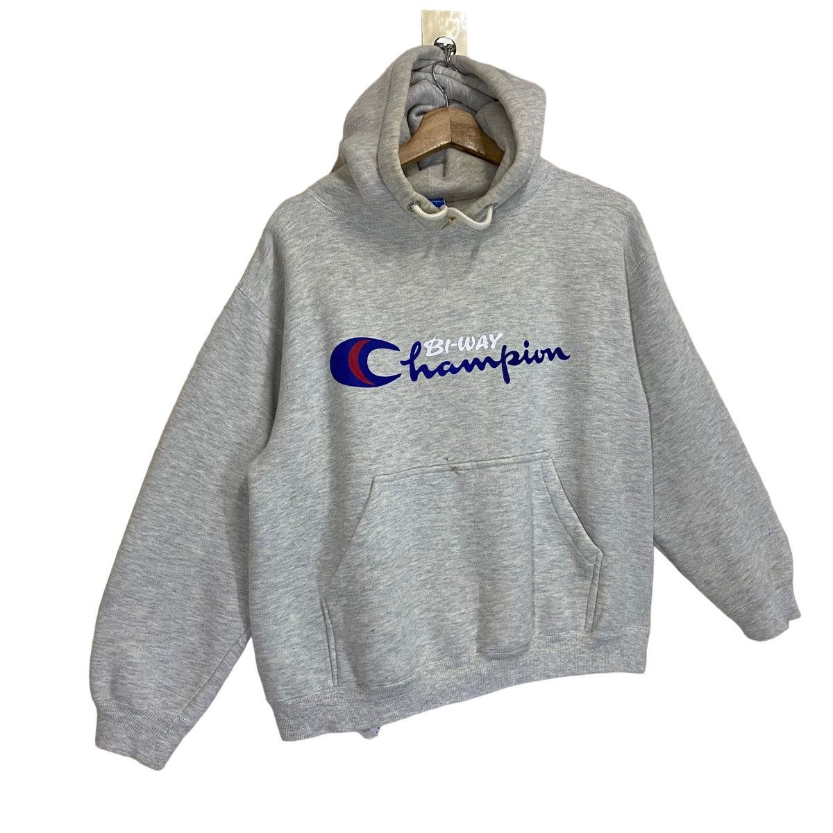 Champion × Vintage Champion Bi Way Big Logo Crewneck Hoodie Size S Size US S / EU 44-46 / 1 - 2 Thumbnail