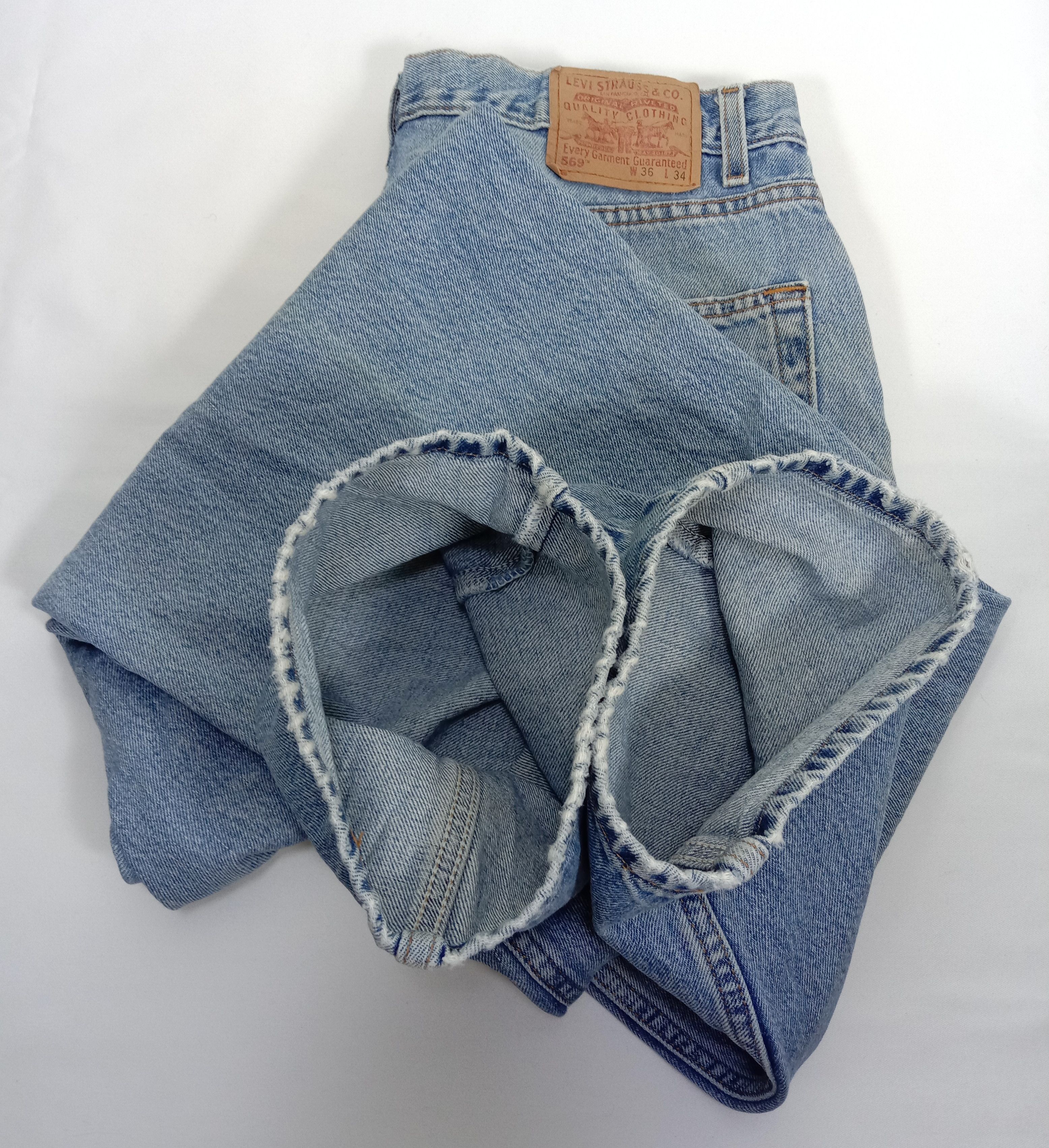 Levi's Vintage Levi's 569 Jeans Stone Wash Loose Straight Fit Denim Size US 35 - 17 Thumbnail