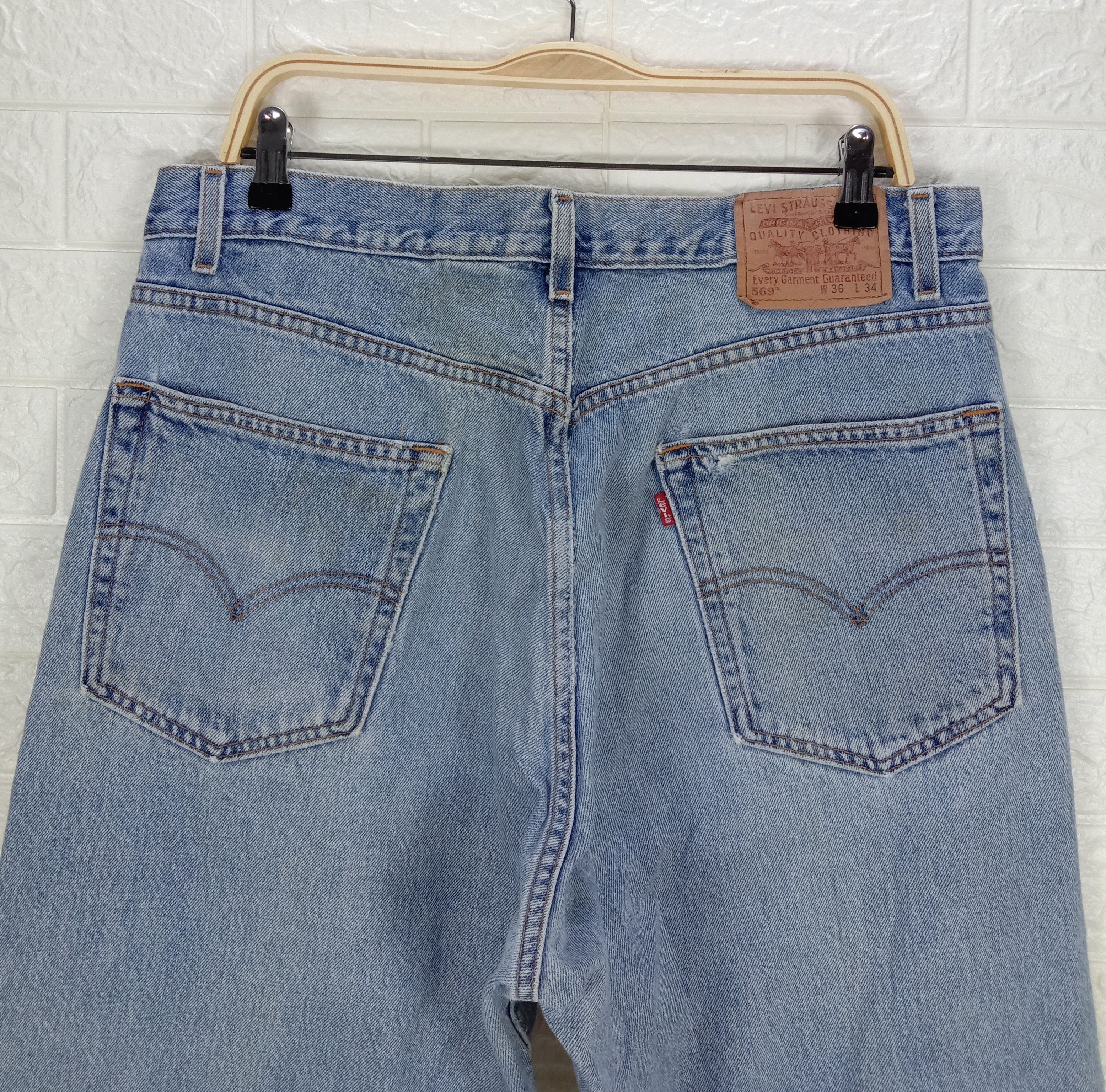 Levi's Vintage Levi's 569 Jeans Stone Wash Loose Straight Fit Denim Size US 35 - 6 Thumbnail