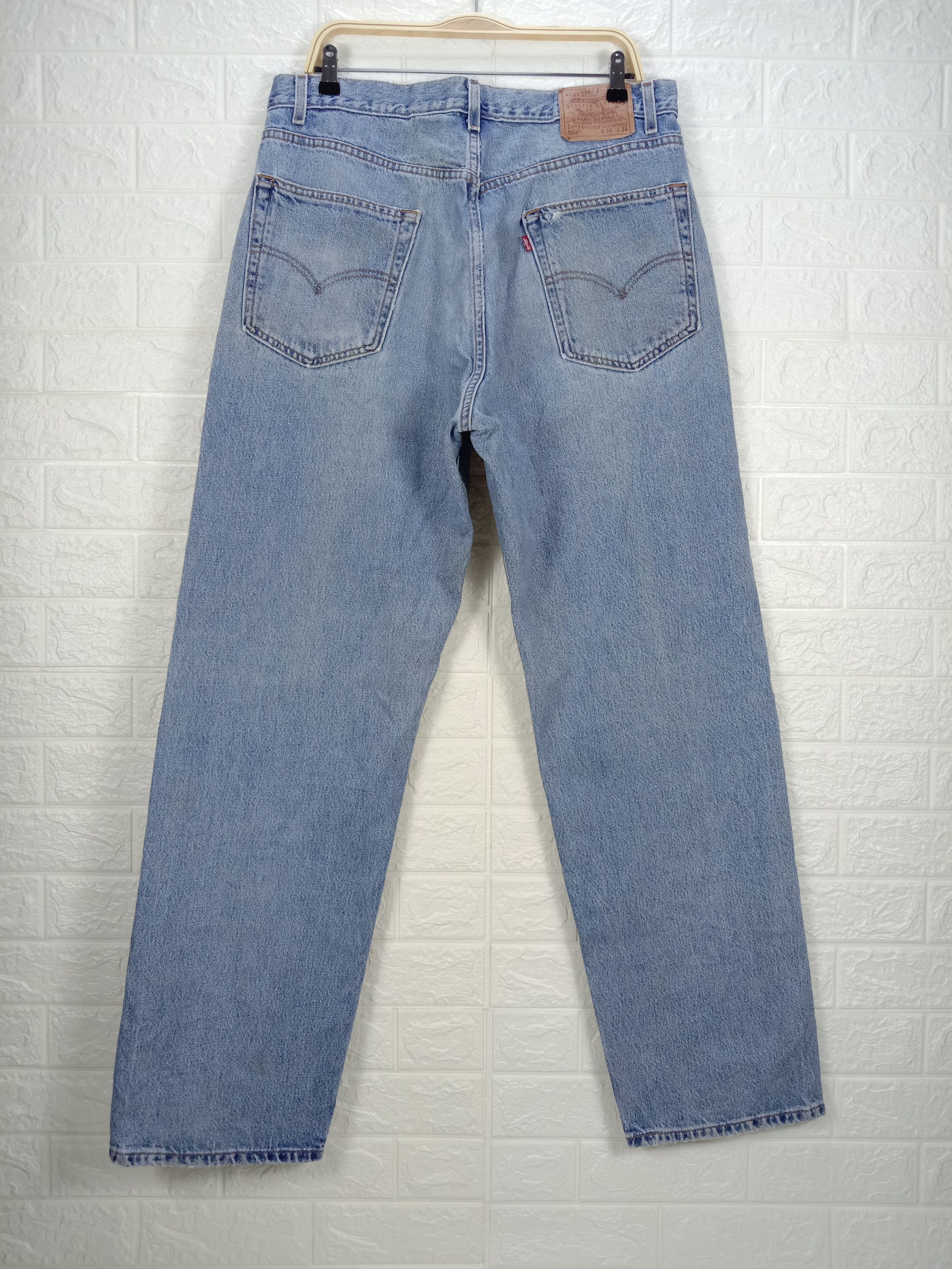Levi's Vintage Levi's 569 Jeans Stone Wash Loose Straight Fit Denim Size US 35 - 5 Thumbnail