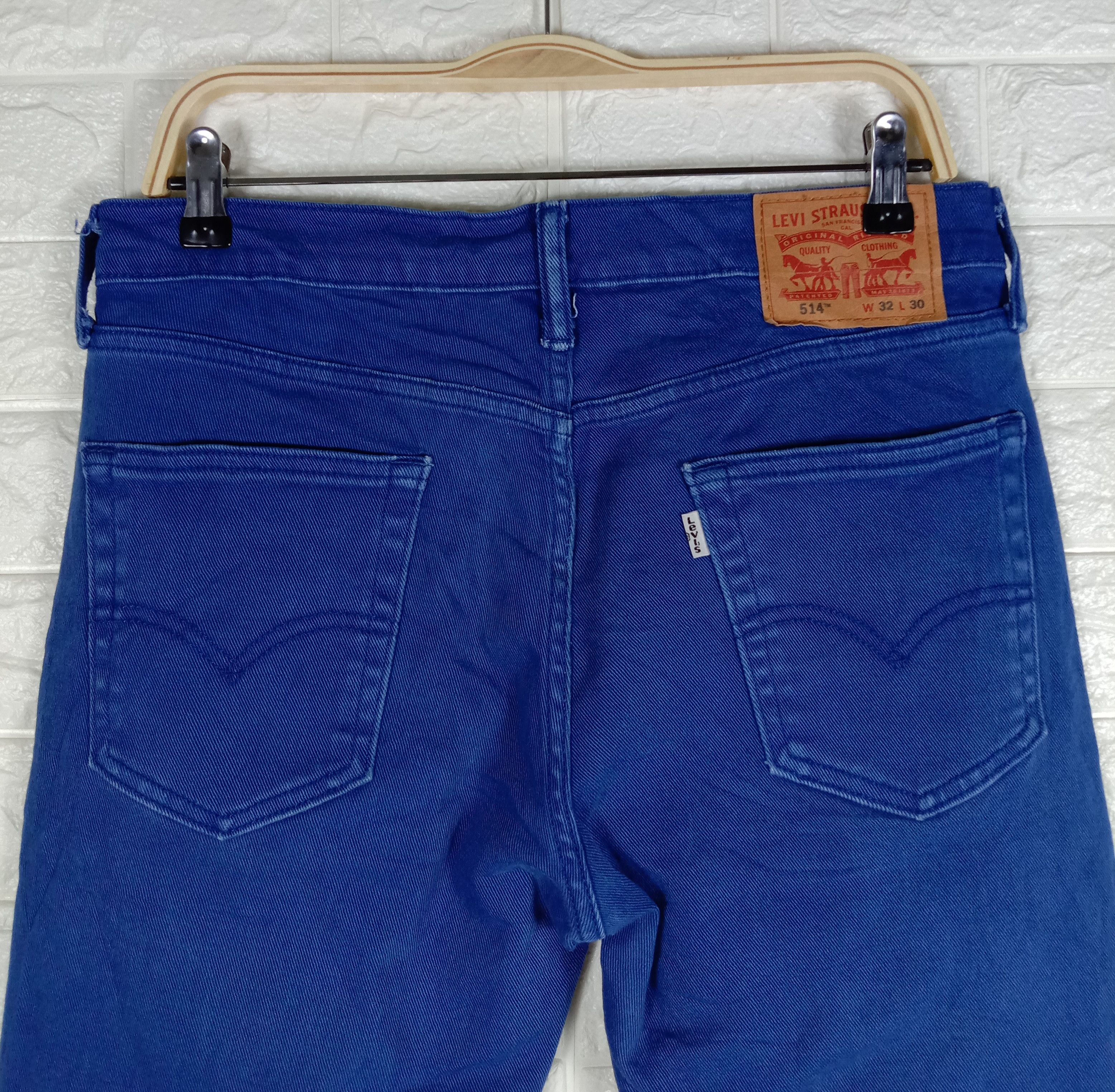 Levi's Vintage Levi's 514 Jeans Straight Fit Navy Blue Denim Size US 32 / EU 48 - 6 Thumbnail