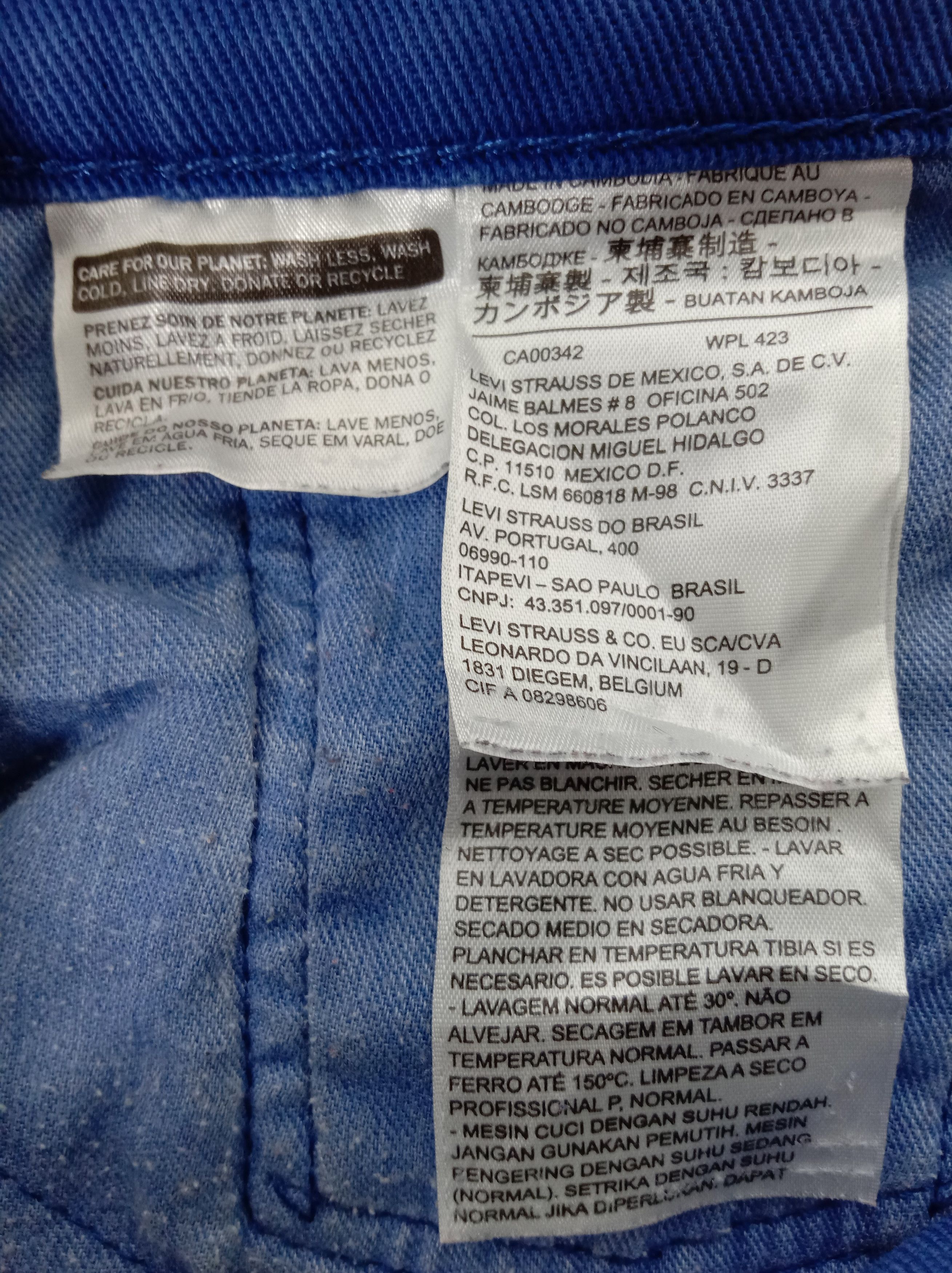 Levi's Vintage Levi's 514 Jeans Straight Fit Navy Blue Denim Size US 32 / EU 48 - 13 Thumbnail
