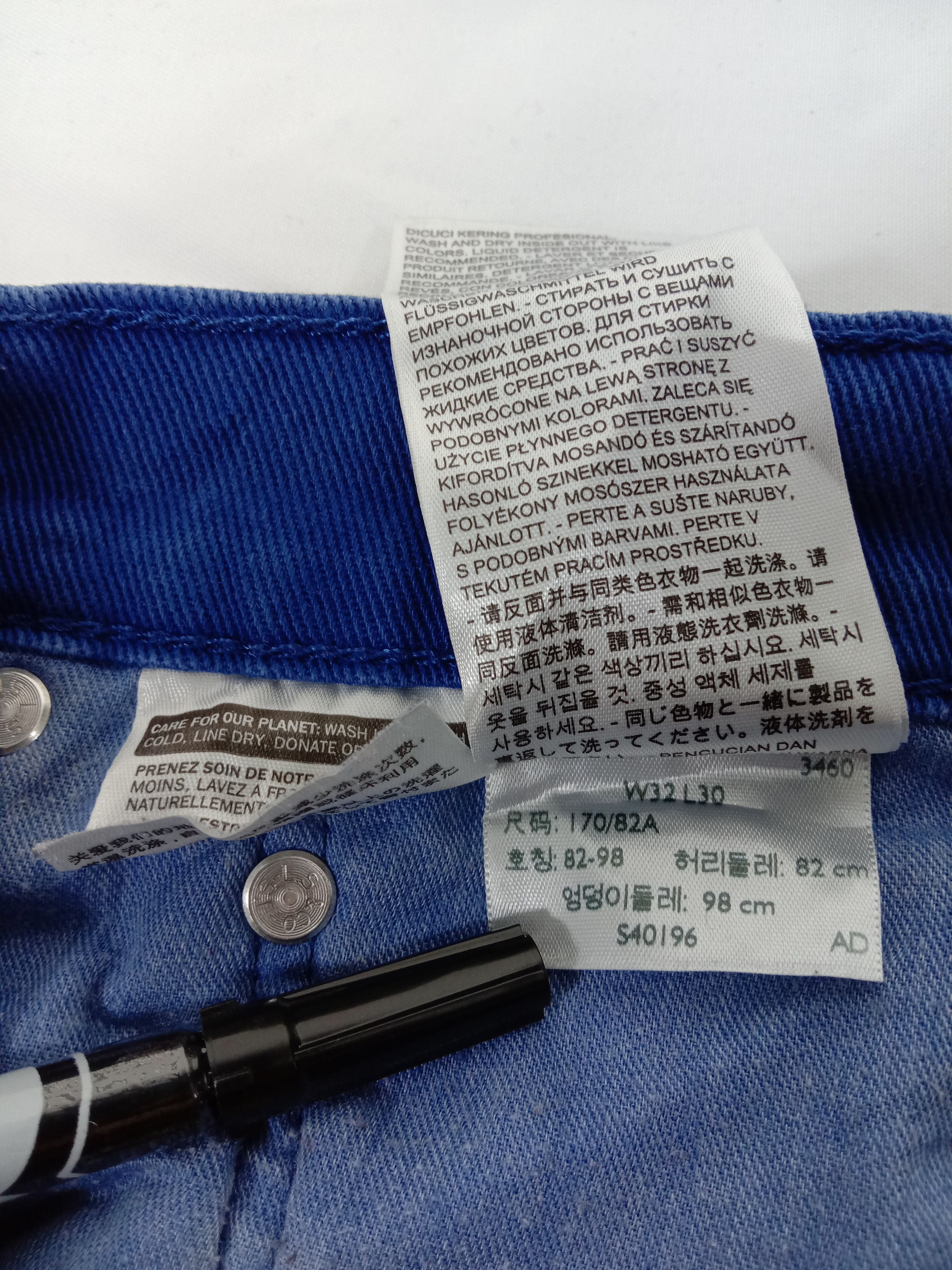 Levi's Vintage Levi's 514 Jeans Straight Fit Navy Blue Denim Size US 32 / EU 48 - 12 Thumbnail