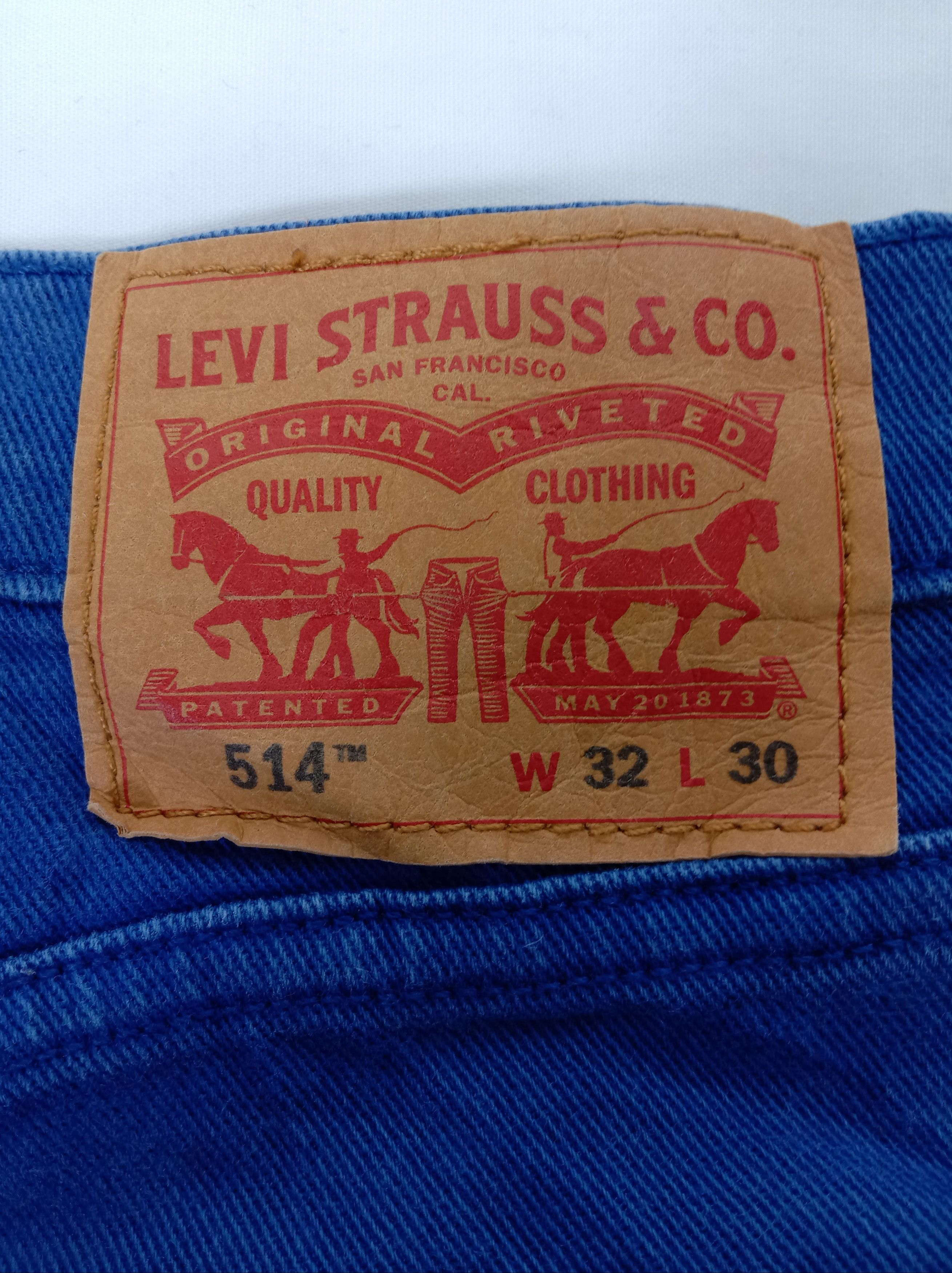 Levi's Vintage Levi's 514 Jeans Straight Fit Navy Blue Denim Size US 32 / EU 48 - 15 Thumbnail