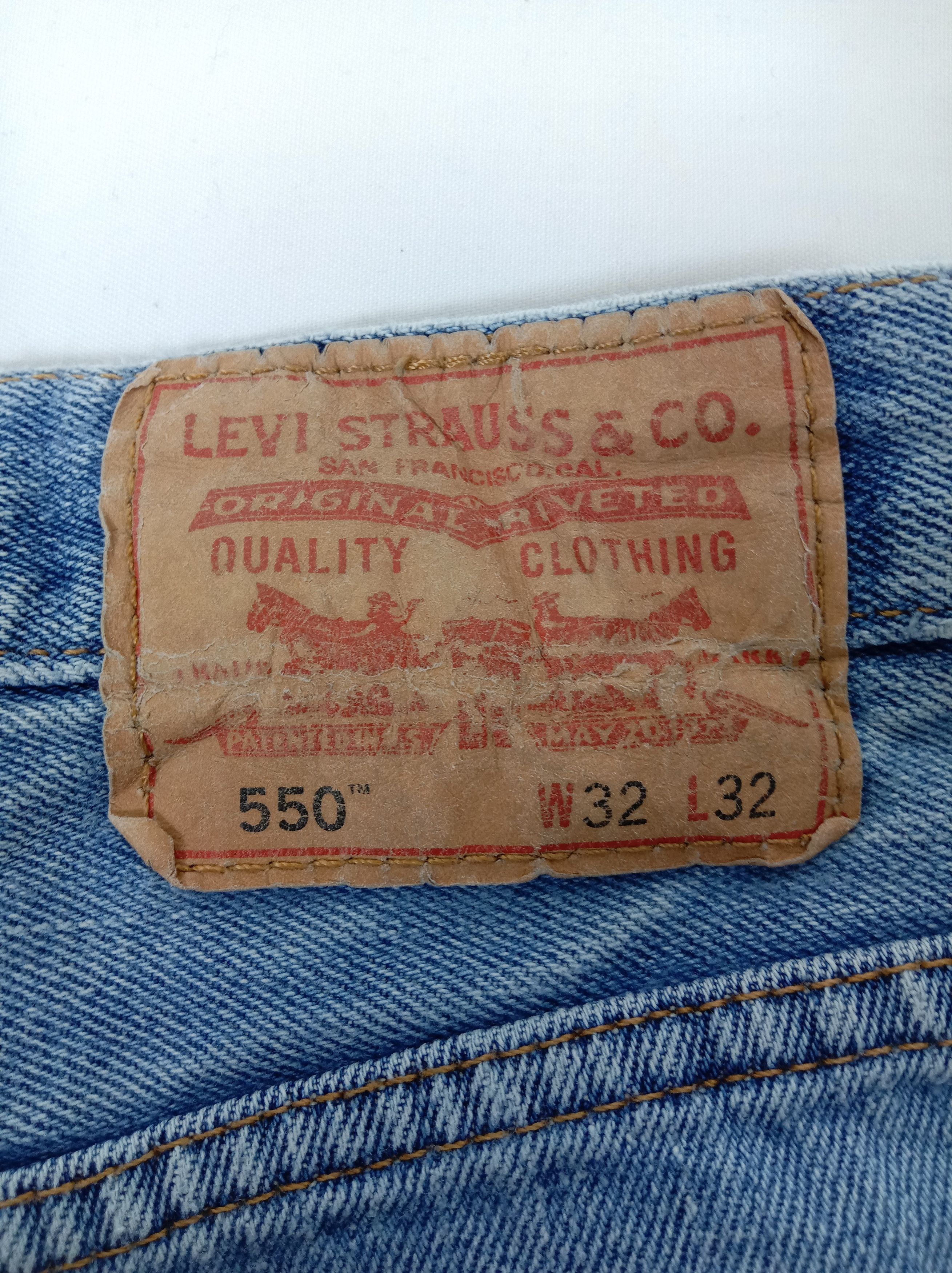 Levi's Vintage Levi's 550 Jeans Light Wash Relaxed Fit Denim Size US 32 / EU 48 - 15 Thumbnail