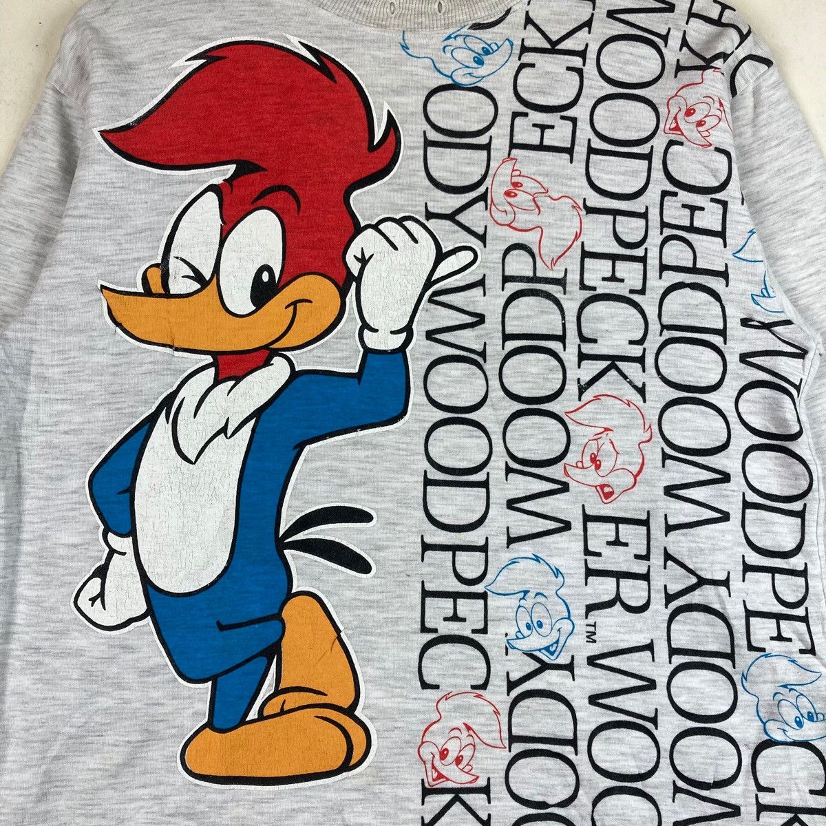 Vintage Vintage SWEATSHIRT WOODY WOODPECKER pullover jumper Size US S / EU 44-46 / 1 - 3 Thumbnail