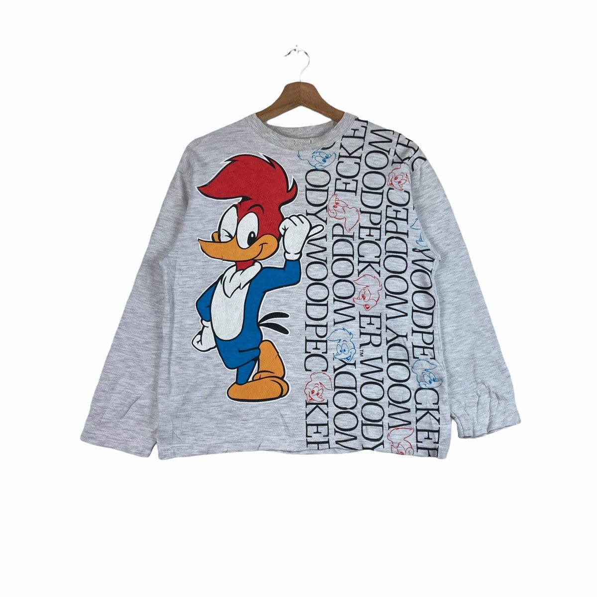 Vintage Vintage SWEATSHIRT WOODY WOODPECKER pullover jumper Size US S / EU 44-46 / 1 - 1 Thumbnail